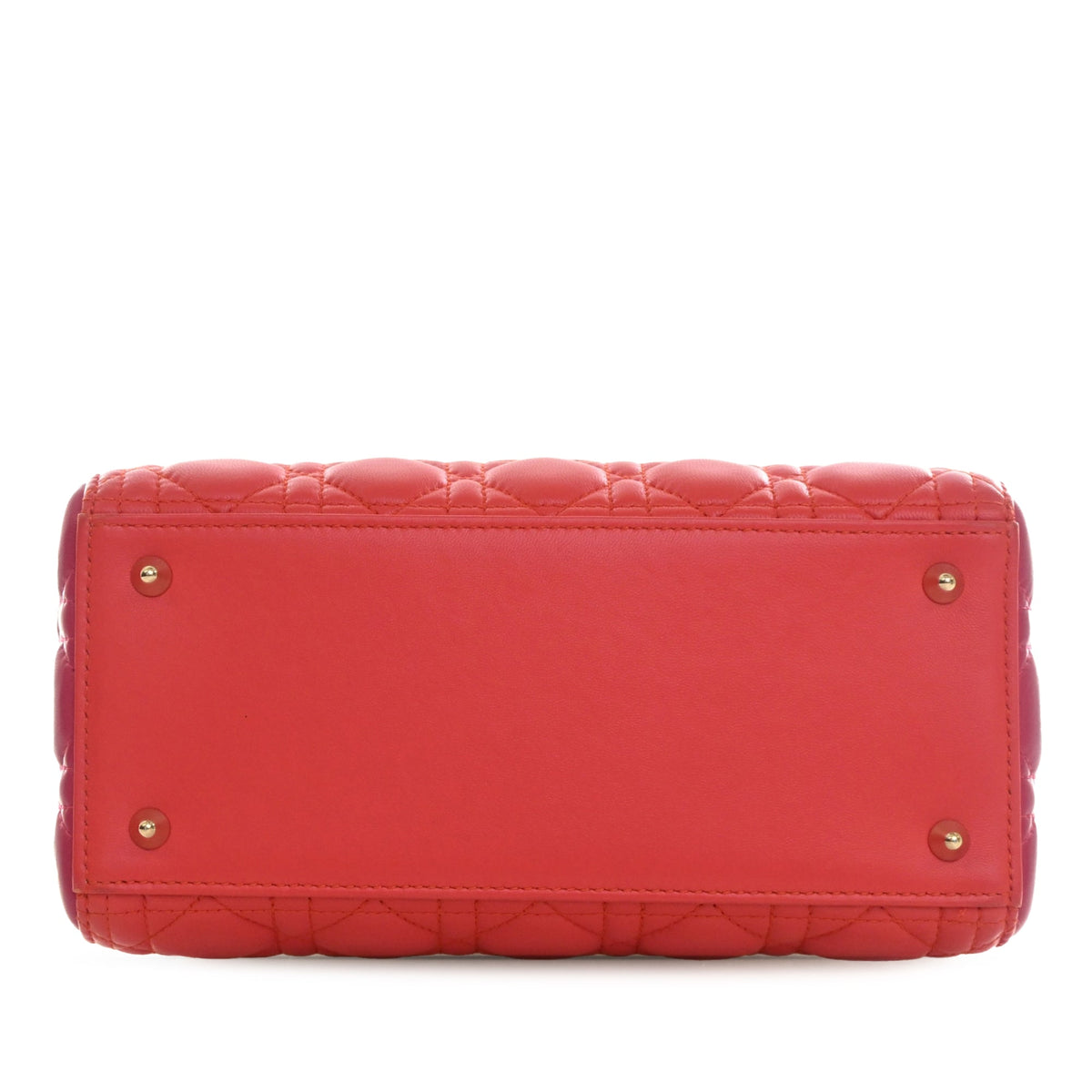 Dior Medium Bicolor Lambskin Cannage Lady Dior