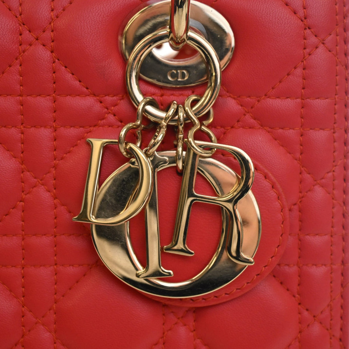 Dior Medium Bicolor Lambskin Cannage Lady Dior
