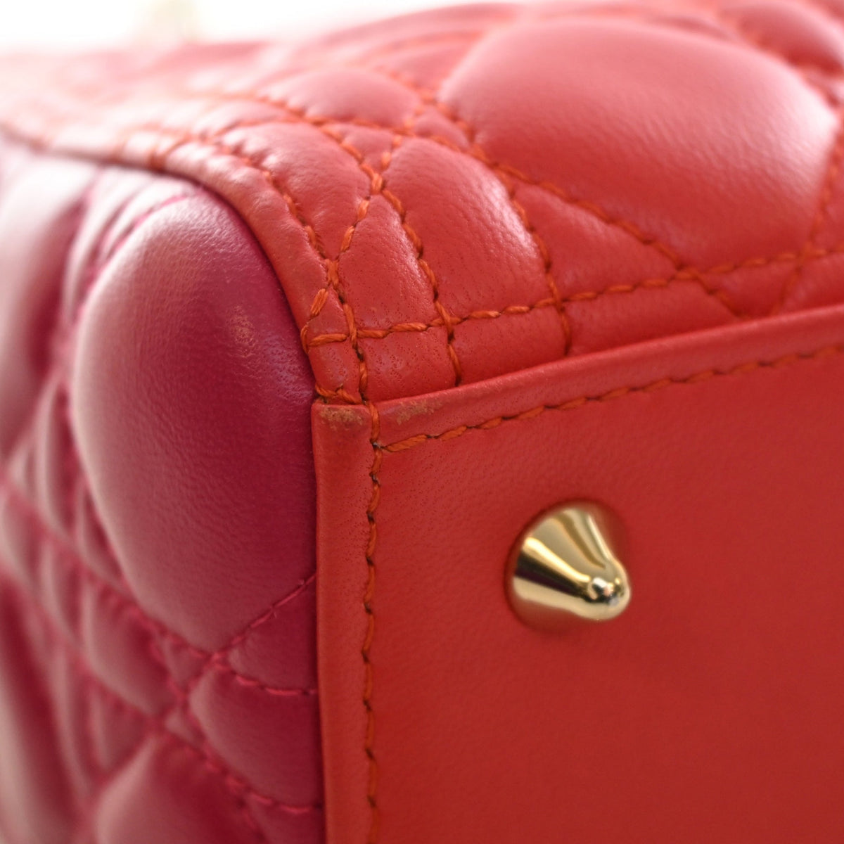 Dior Medium Bicolor Lambskin Cannage Lady Dior
