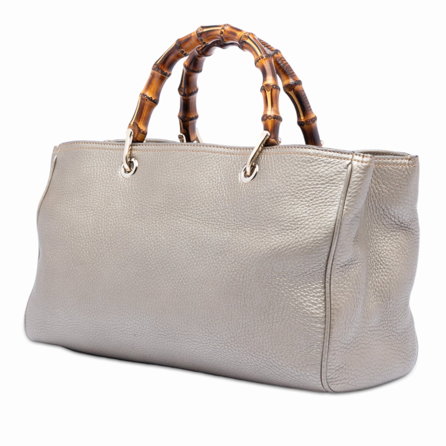 Gucci Medium Calfskin Bamboo Shopper Satchel