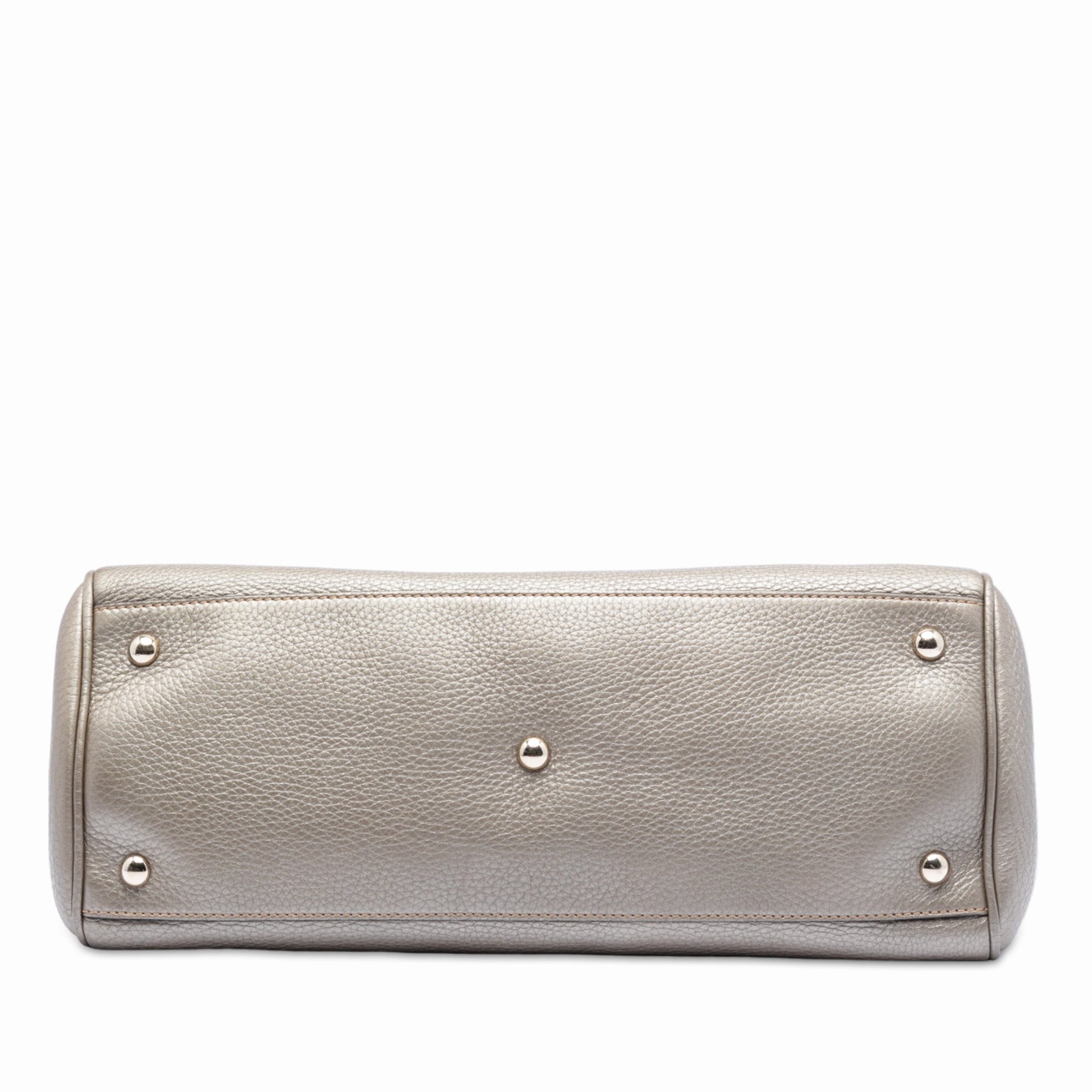 Gucci Medium Calfskin Bamboo Shopper Satchel