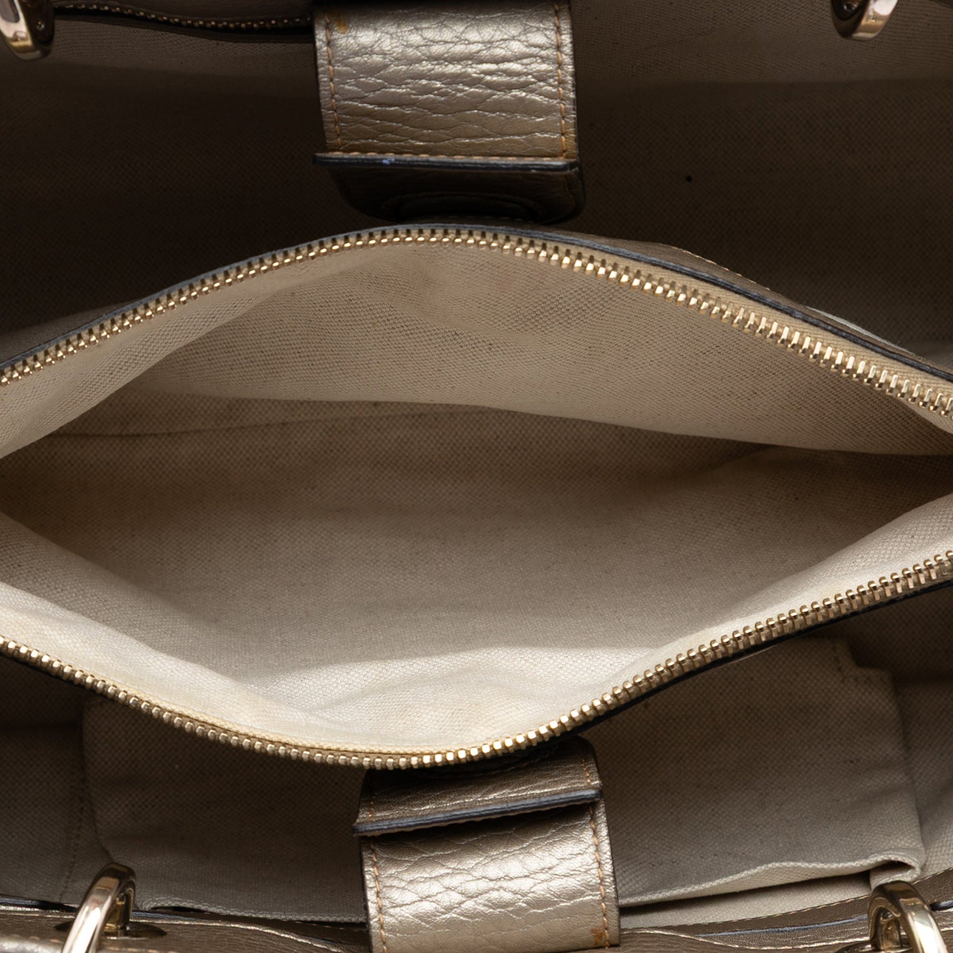Gucci Medium Calfskin Bamboo Shopper Satchel
