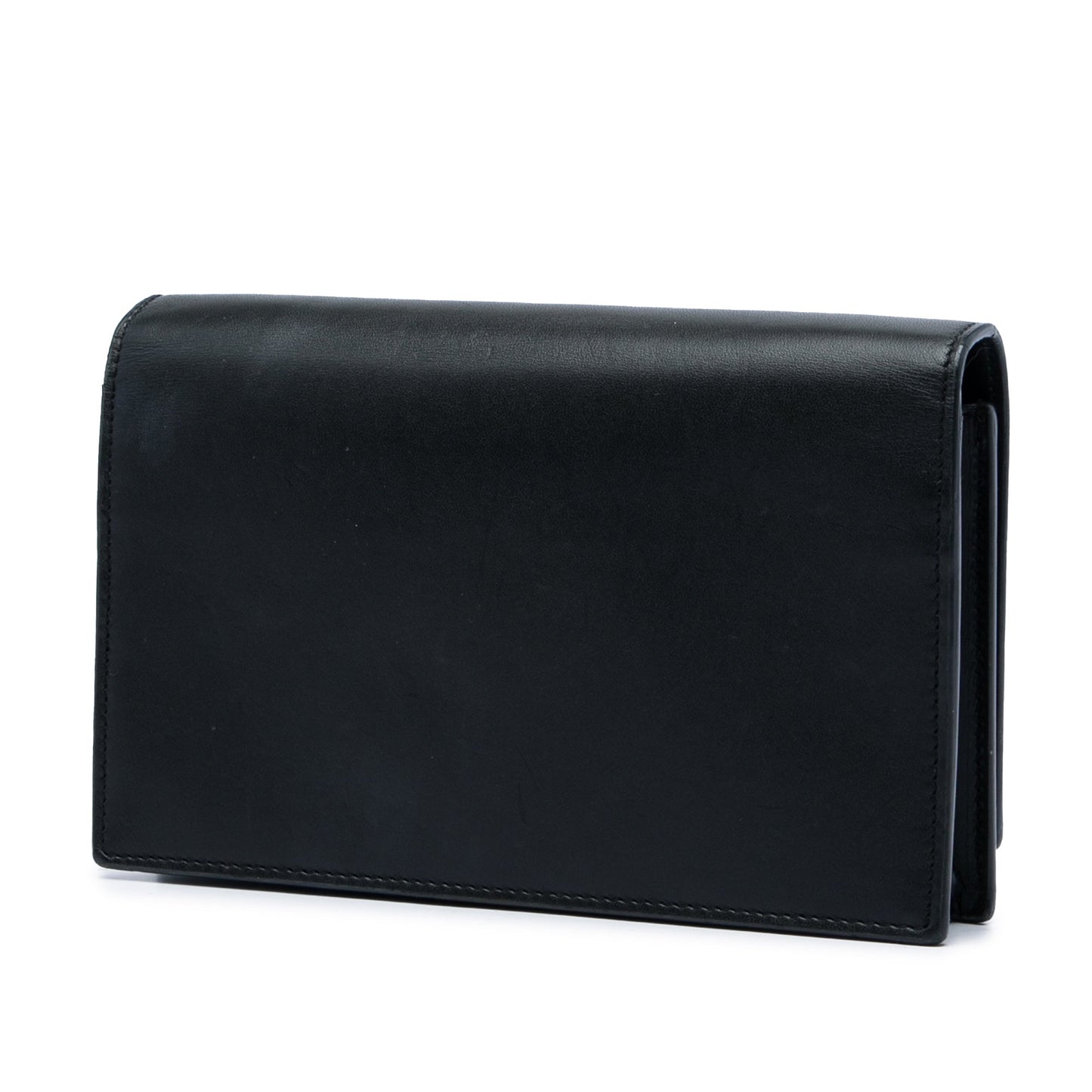 Saint Laurent Smooth Calfskin Monogram Kate Tassel Chain Wallet