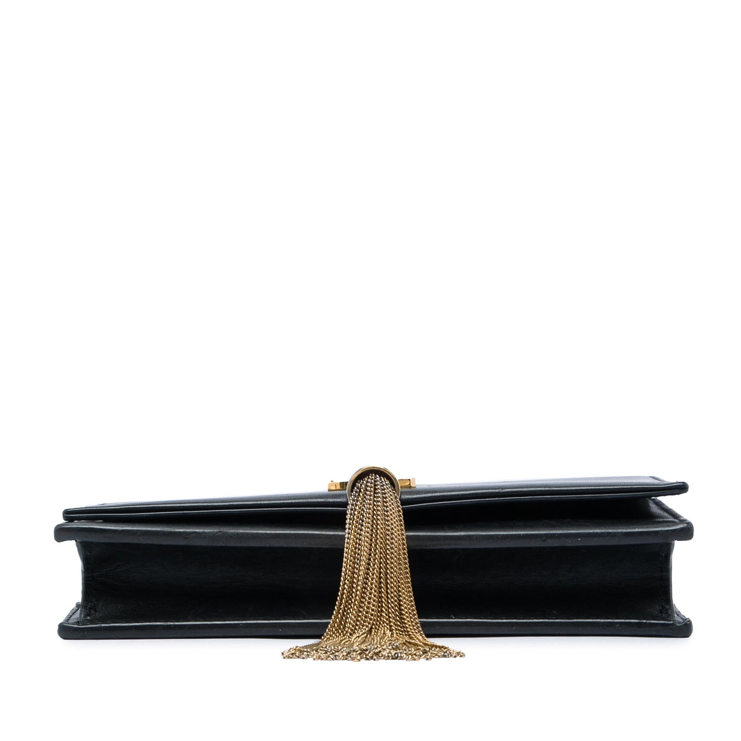 Saint Laurent Smooth Calfskin Monogram Kate Tassel Chain Wallet