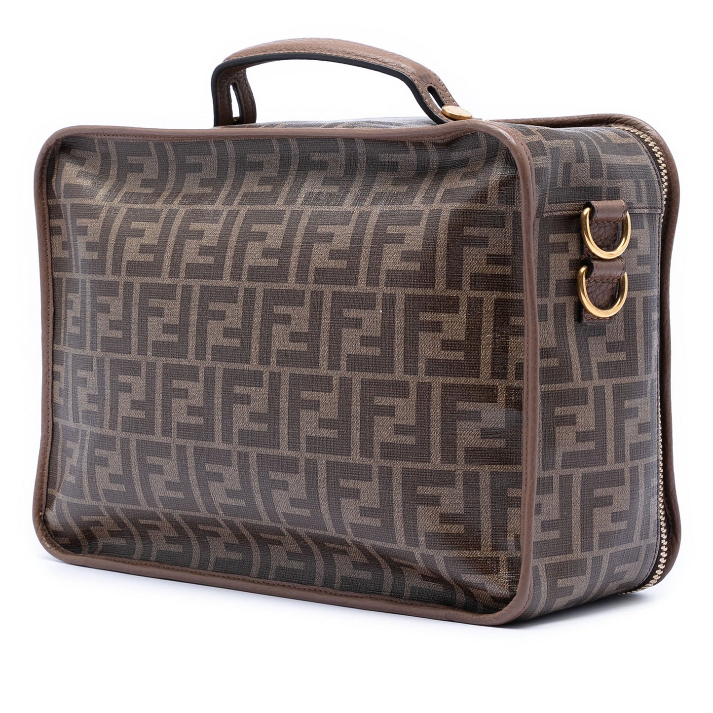 Fendi Zucca Coated Canvas Karligraphy Travel Bag