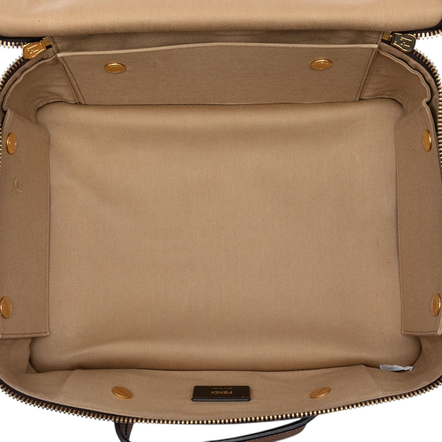 Fendi Zucca Coated Canvas Karligraphy Travel Bag
