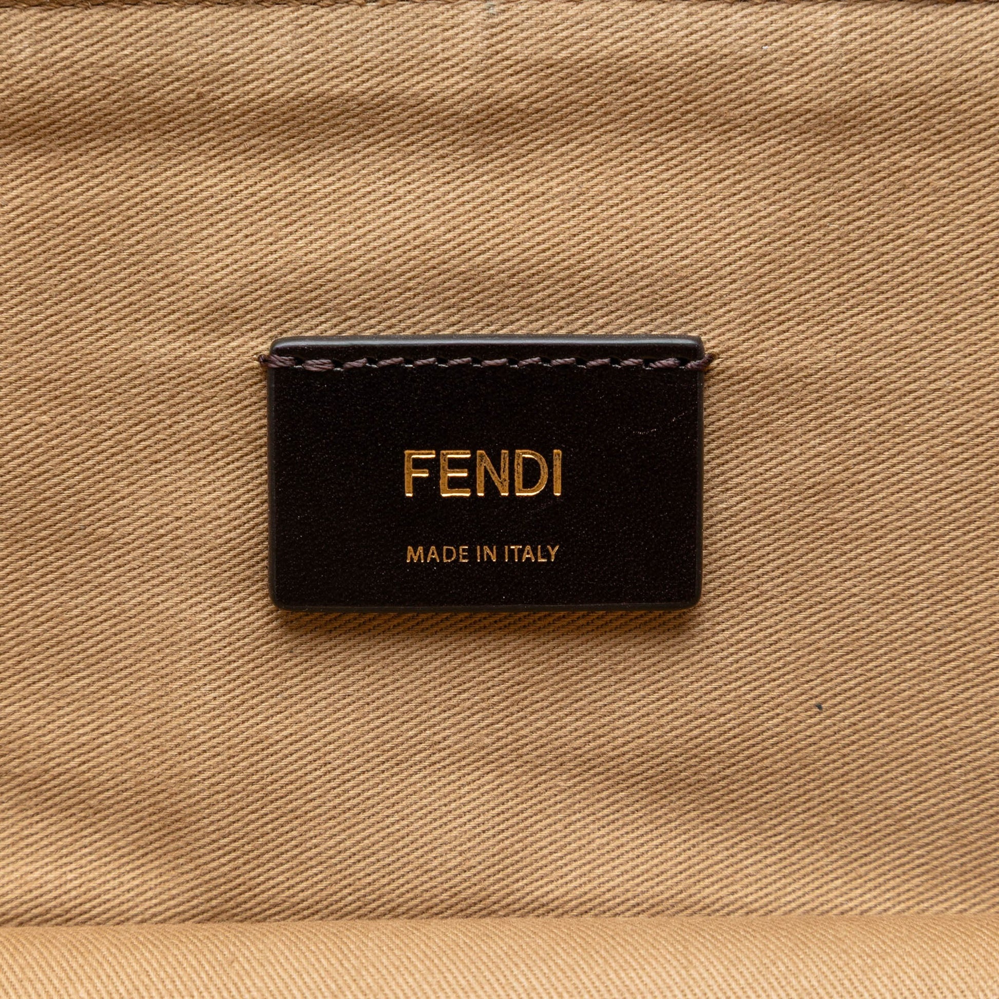 Fendi Zucca Coated Canvas Karligraphy Travel Bag