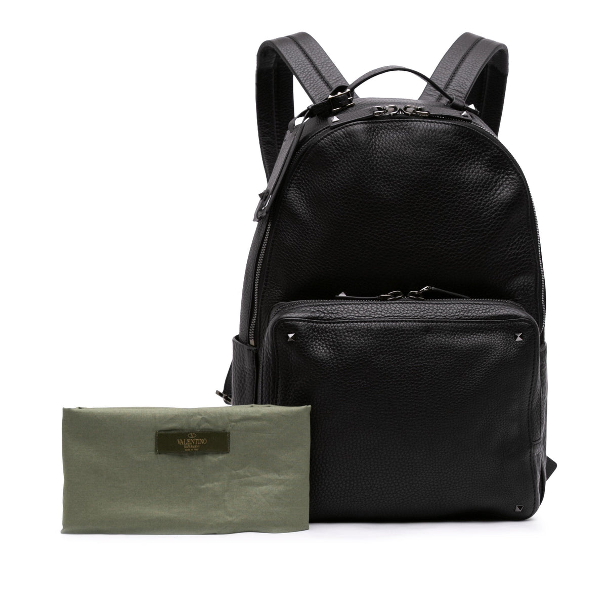 Valentino Grained Calfskin Rockstud Backpack