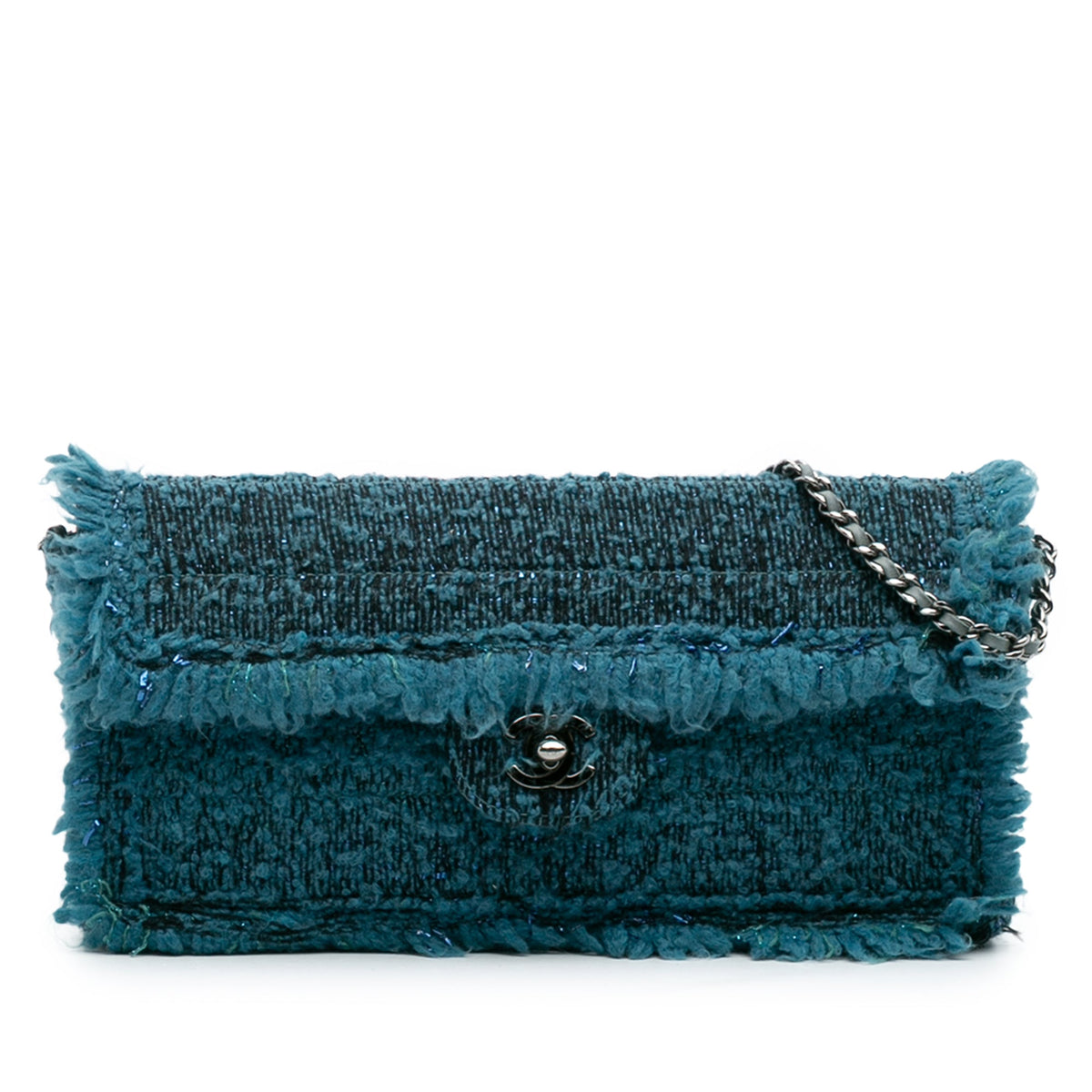 Chanel CC Tweed East West Flap