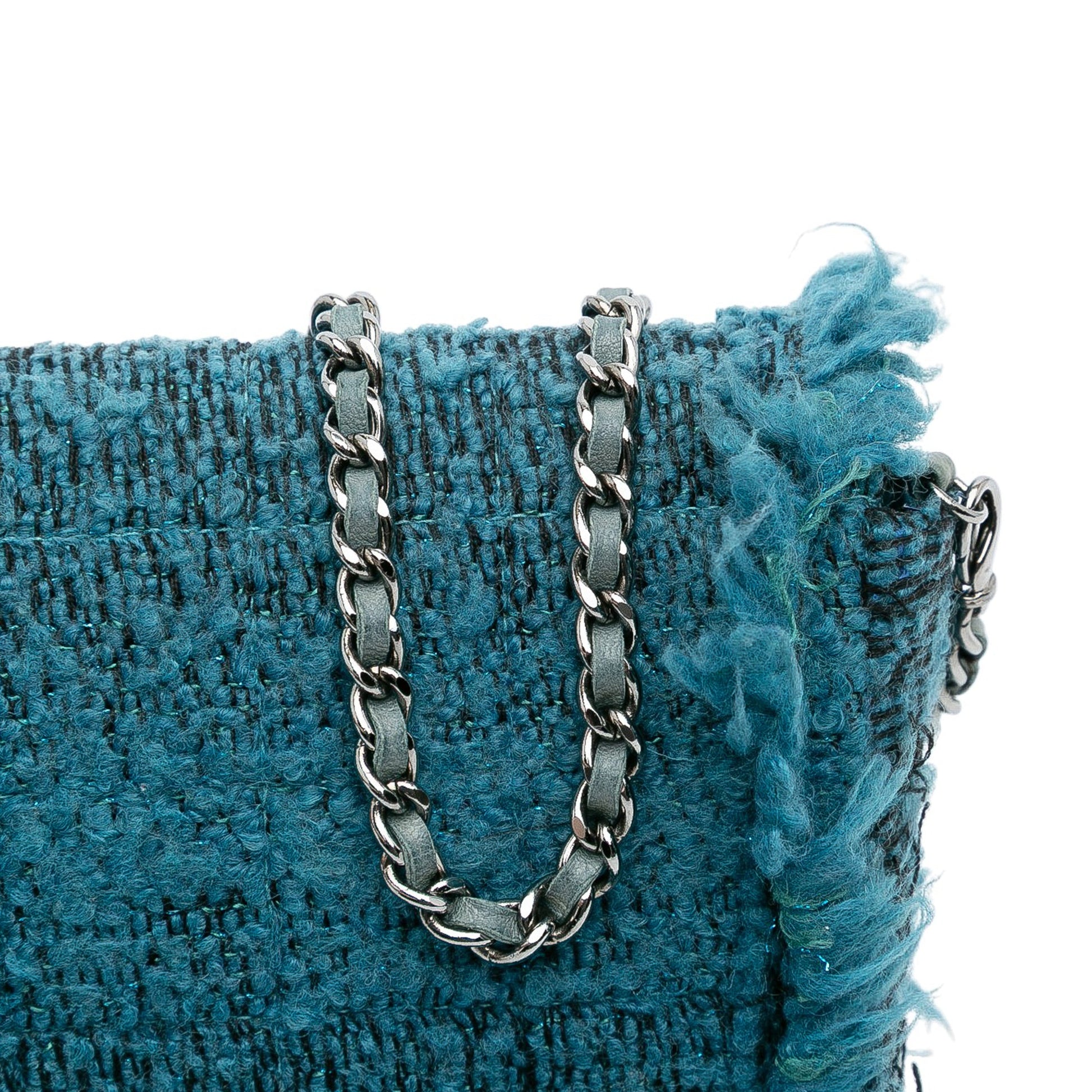 Chanel CC Tweed East West Flap