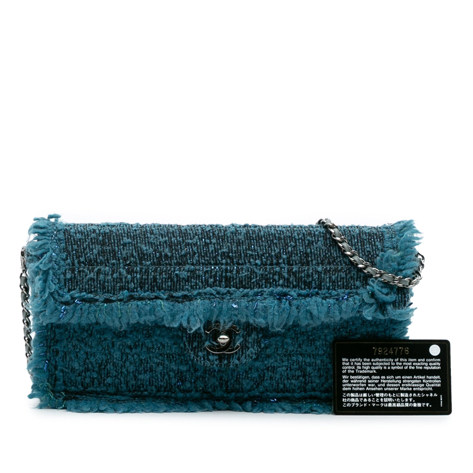 Chanel CC Tweed East West Flap