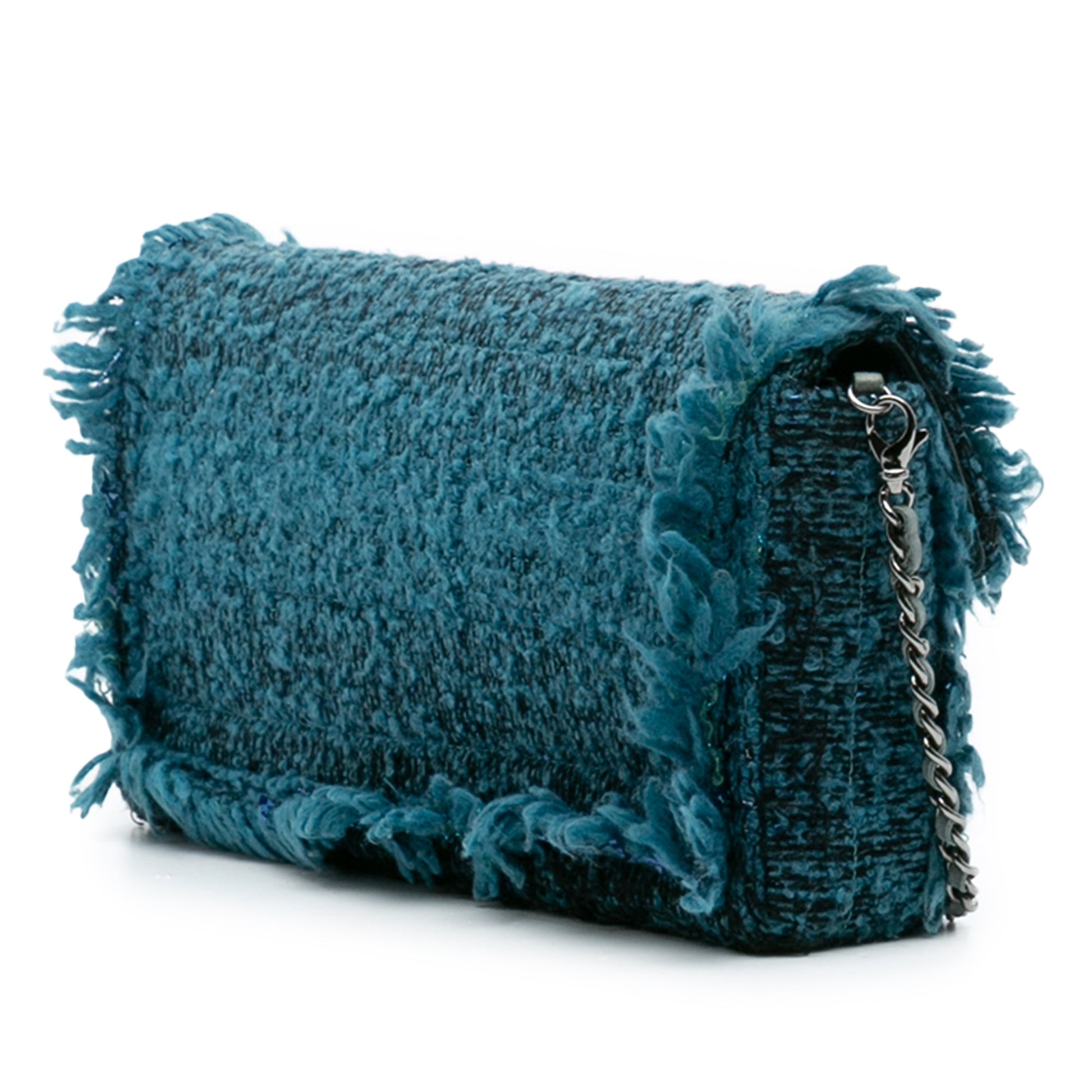 Chanel CC Tweed East West Flap