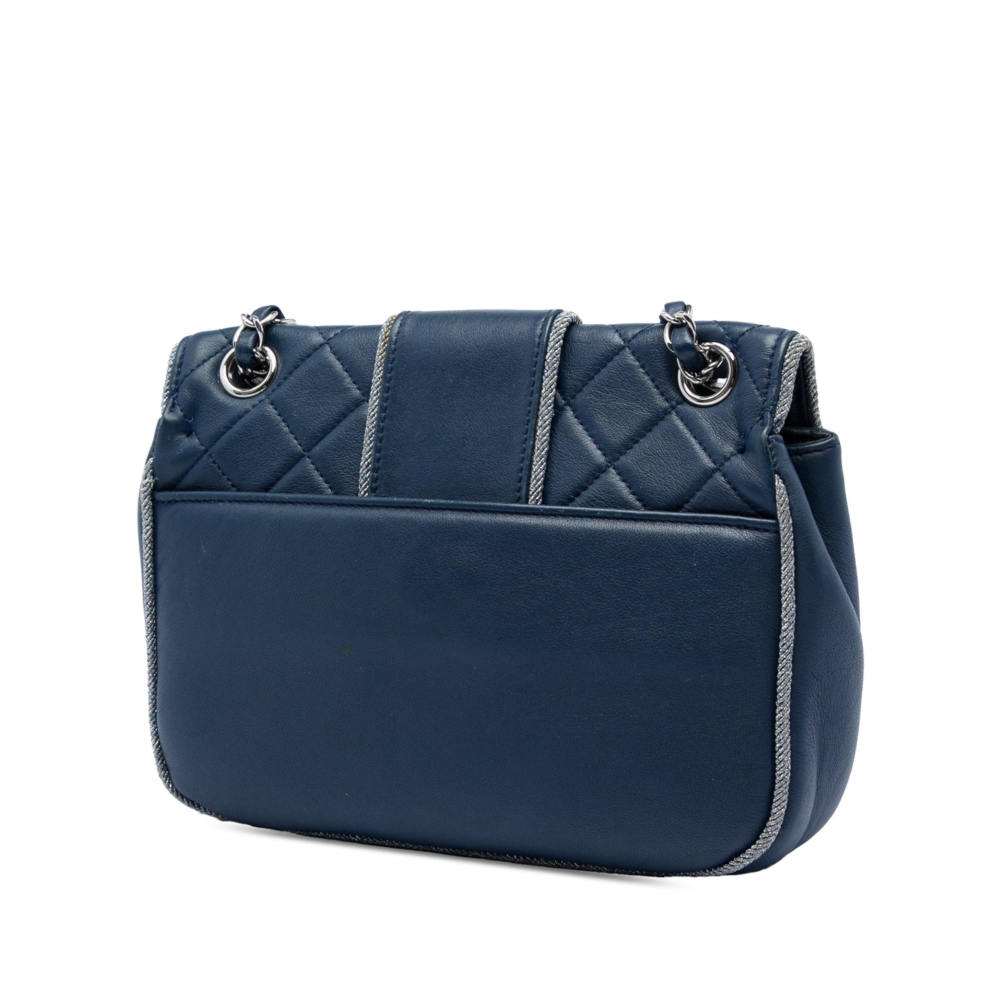 Chanel Medium Quilted Lambskin and Metallic Trim Elementary Chic Flap
