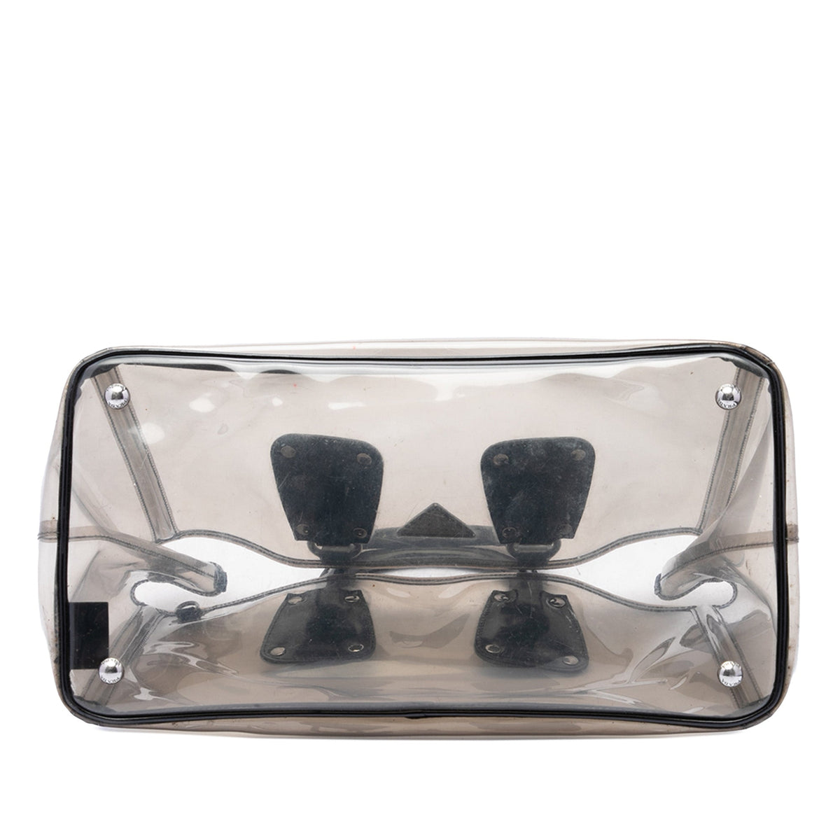 Prada Spazzolato Trimmed PVC Tote