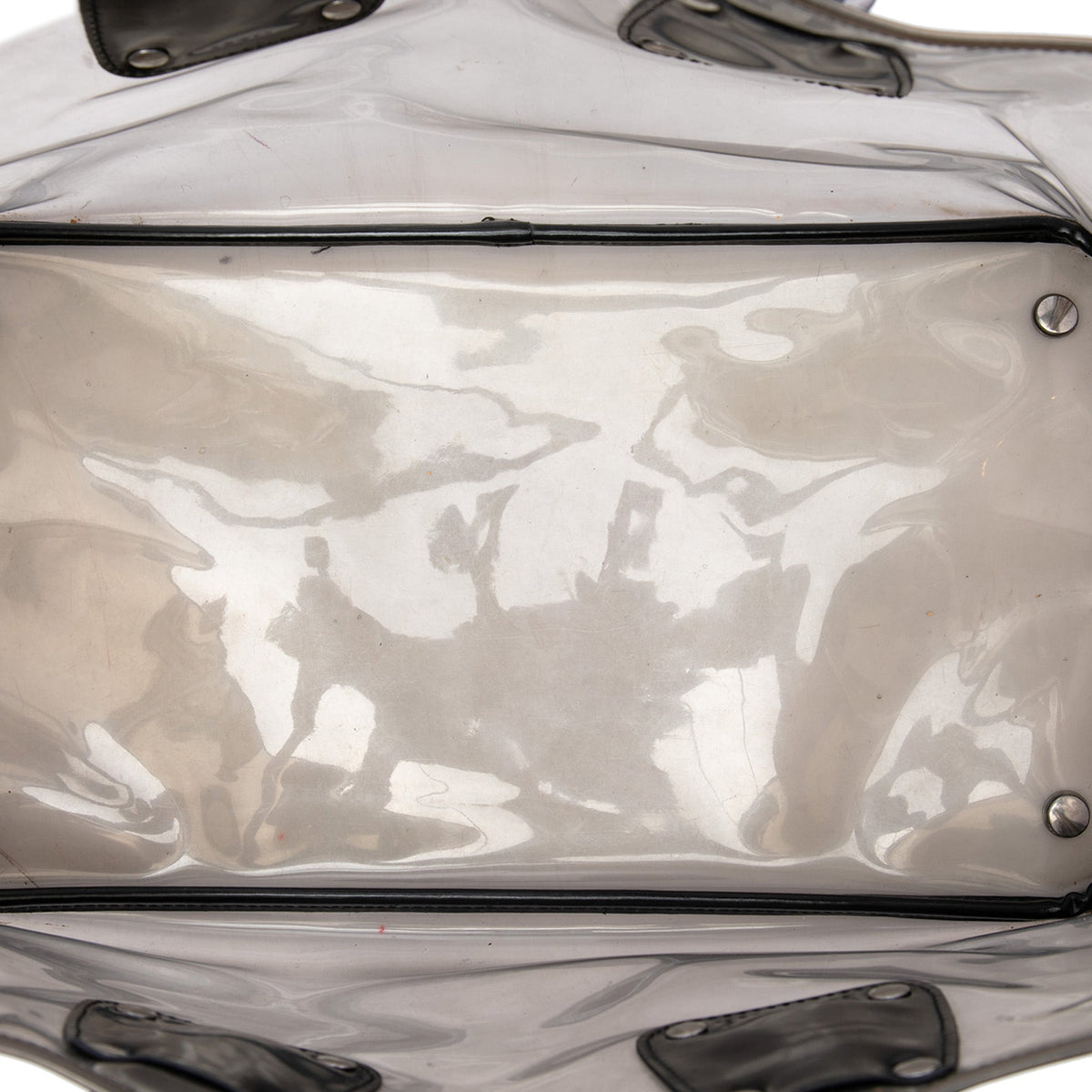 Prada Spazzolato Trimmed PVC Tote