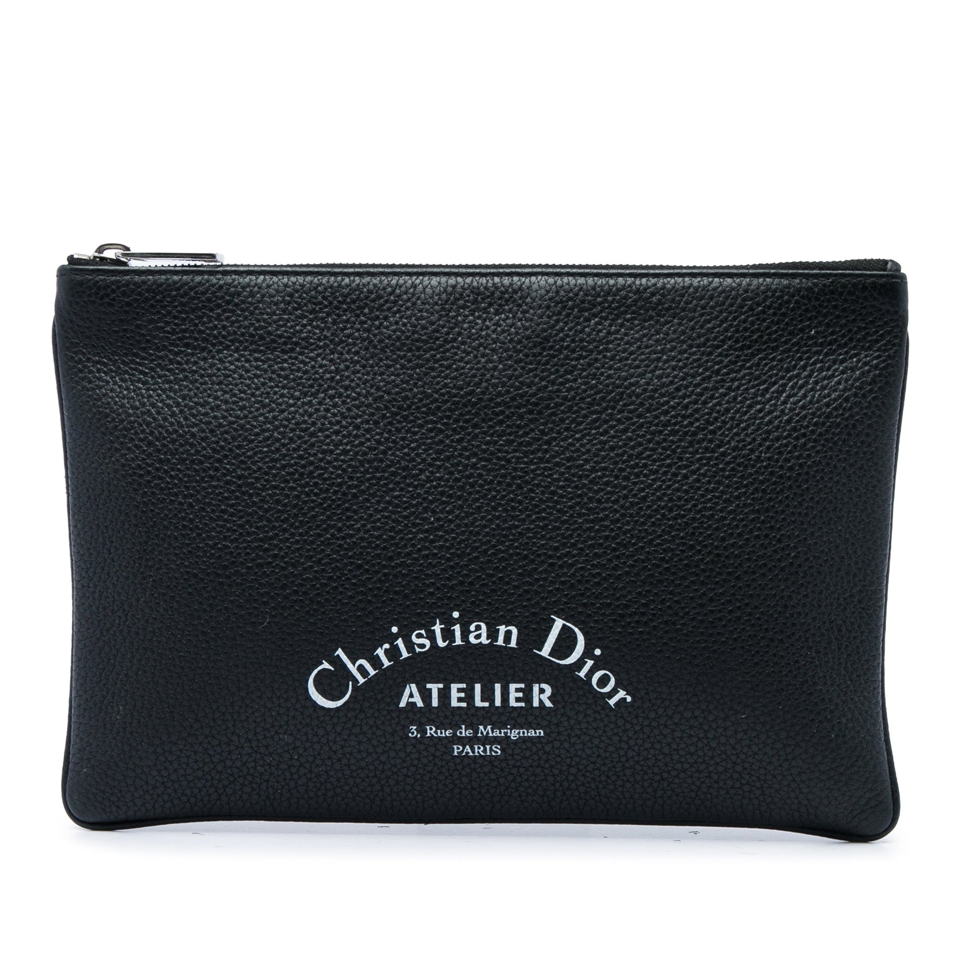 Dior Grained Calfskin Atelier Clutch