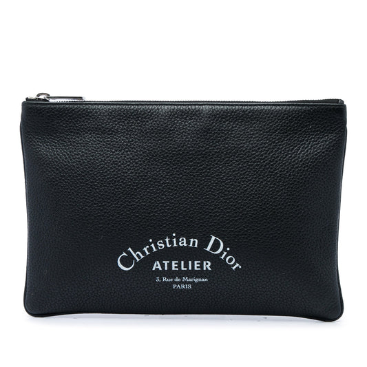 Dior Grained Calfskin Atelier Clutch