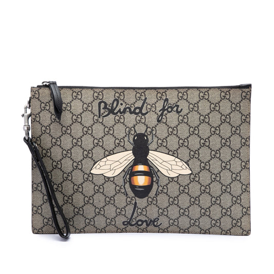 Gucci GG Supreme Blind for Love Clutch