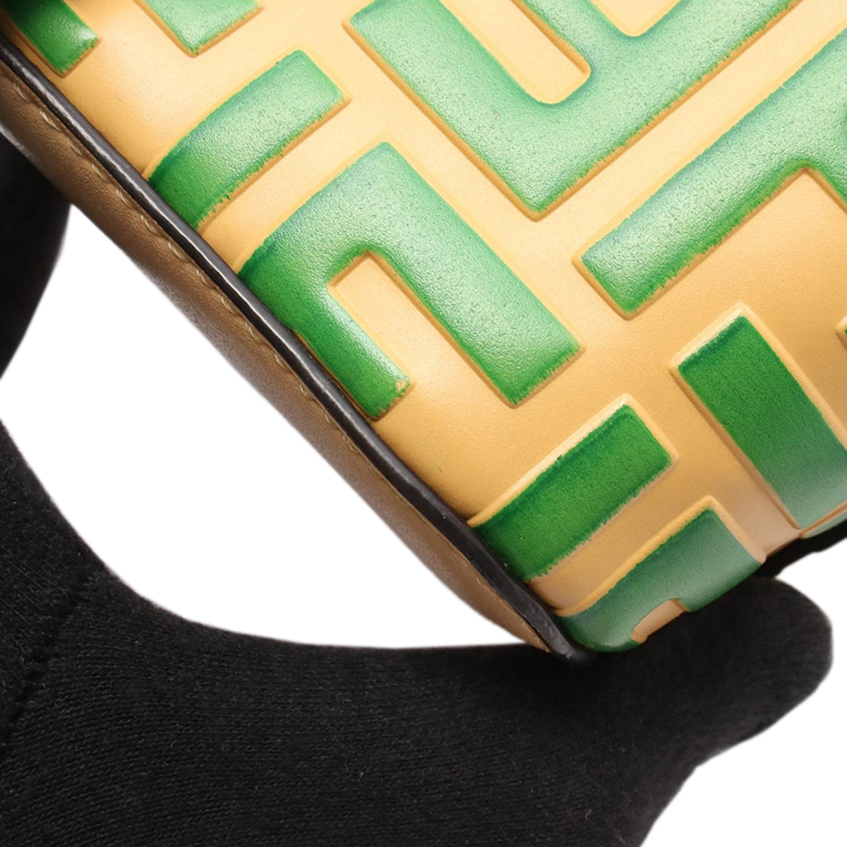 Fendi Mini Zucca Embossed Leather Mon Tresor Bucket Bag