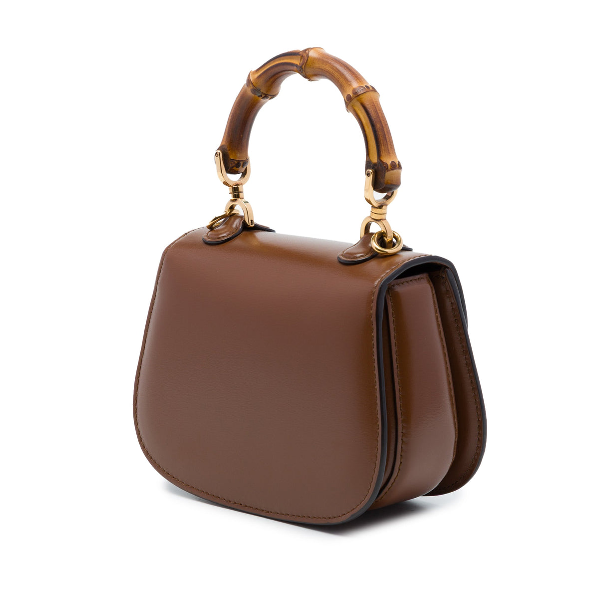 Gucci Mini Calfskin 1947 Bamboo Top Handle Bag