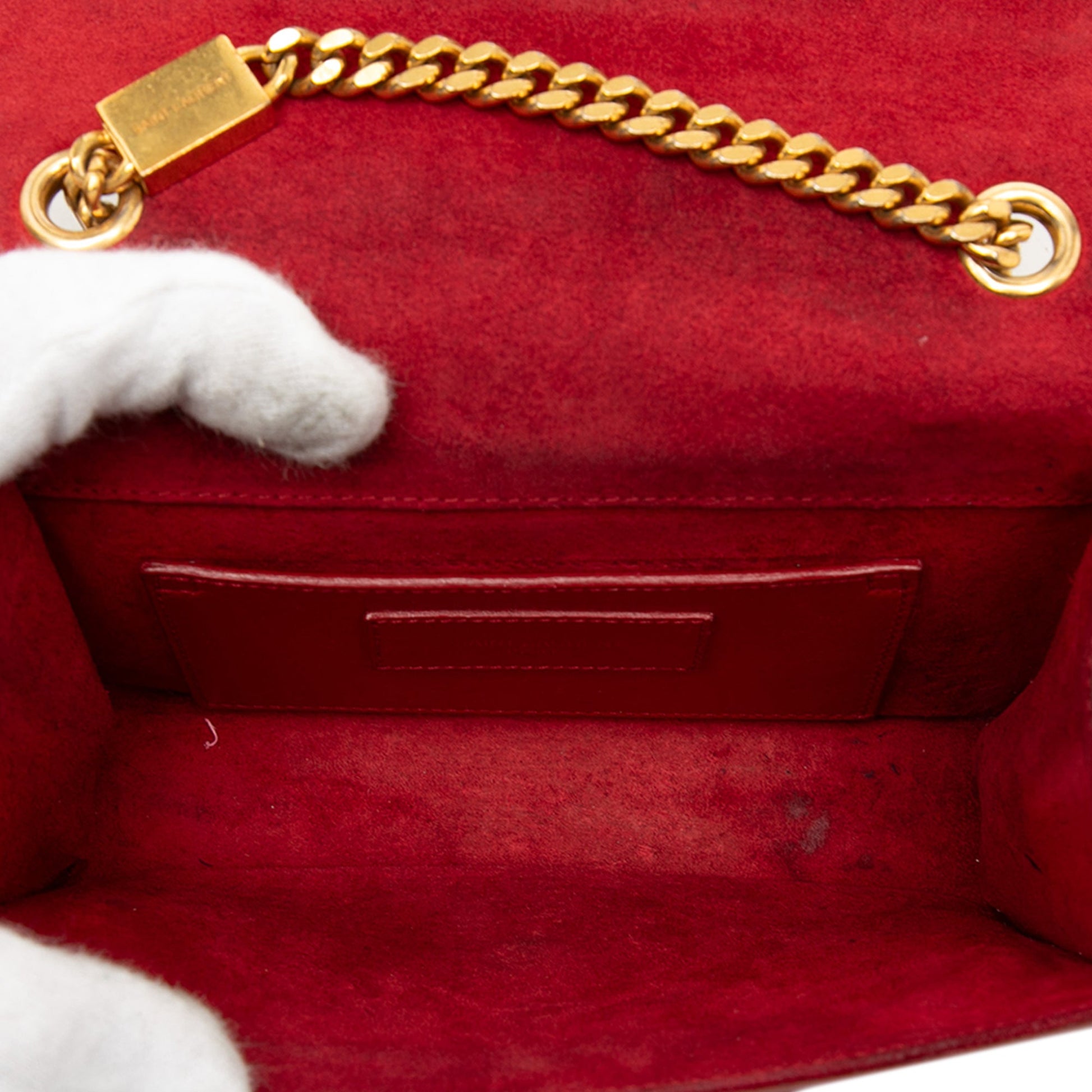 Small Leather Monogram Kate Tassel Crossbody