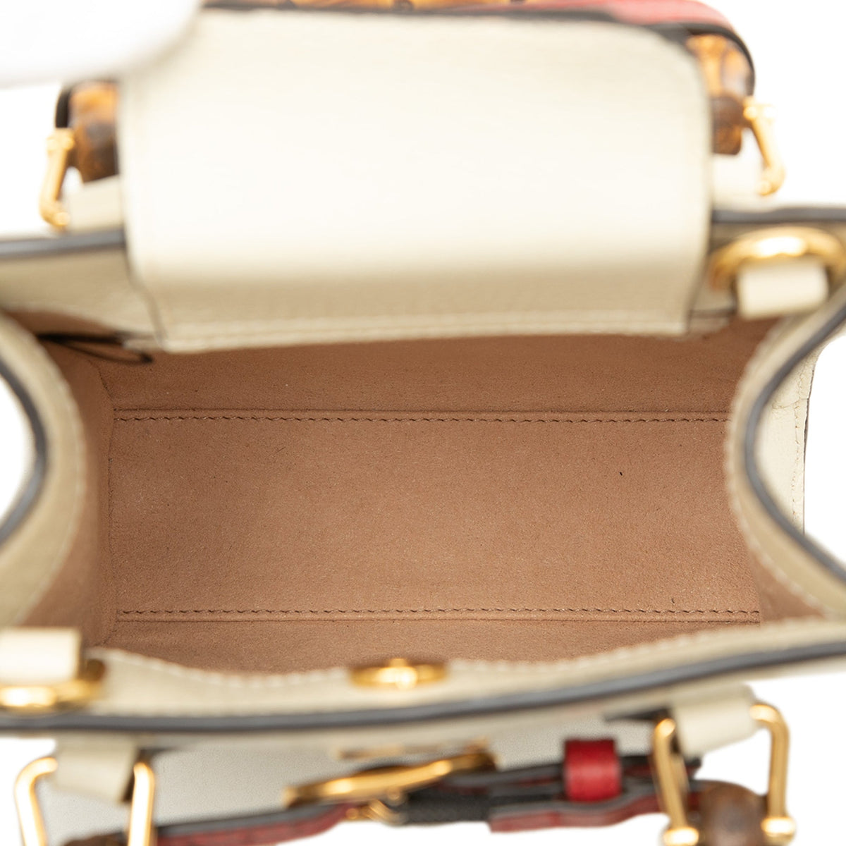 Gucci Mini Calfskin Bamboo Diana Satchel