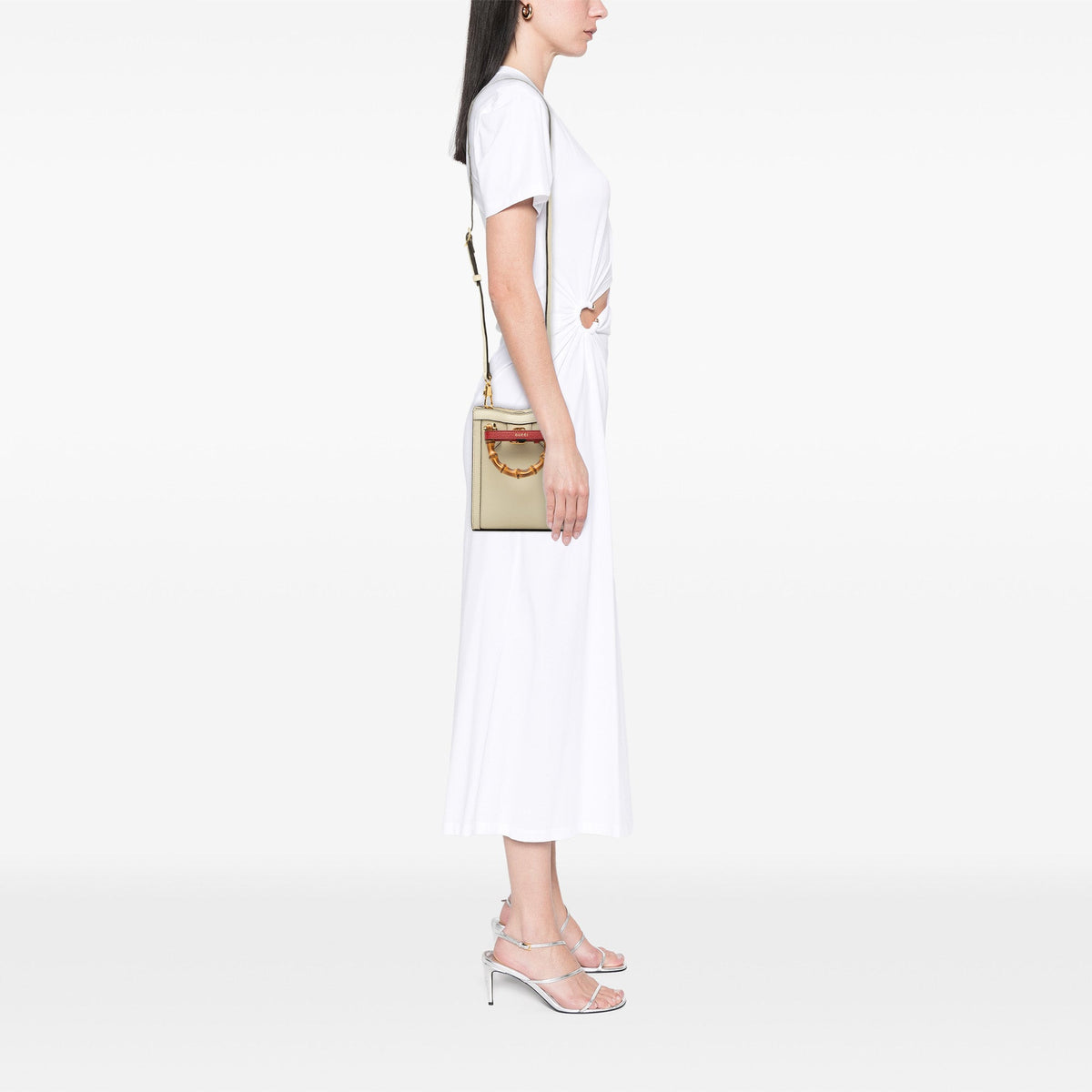 Gucci Mini Calfskin Bamboo Diana Satchel