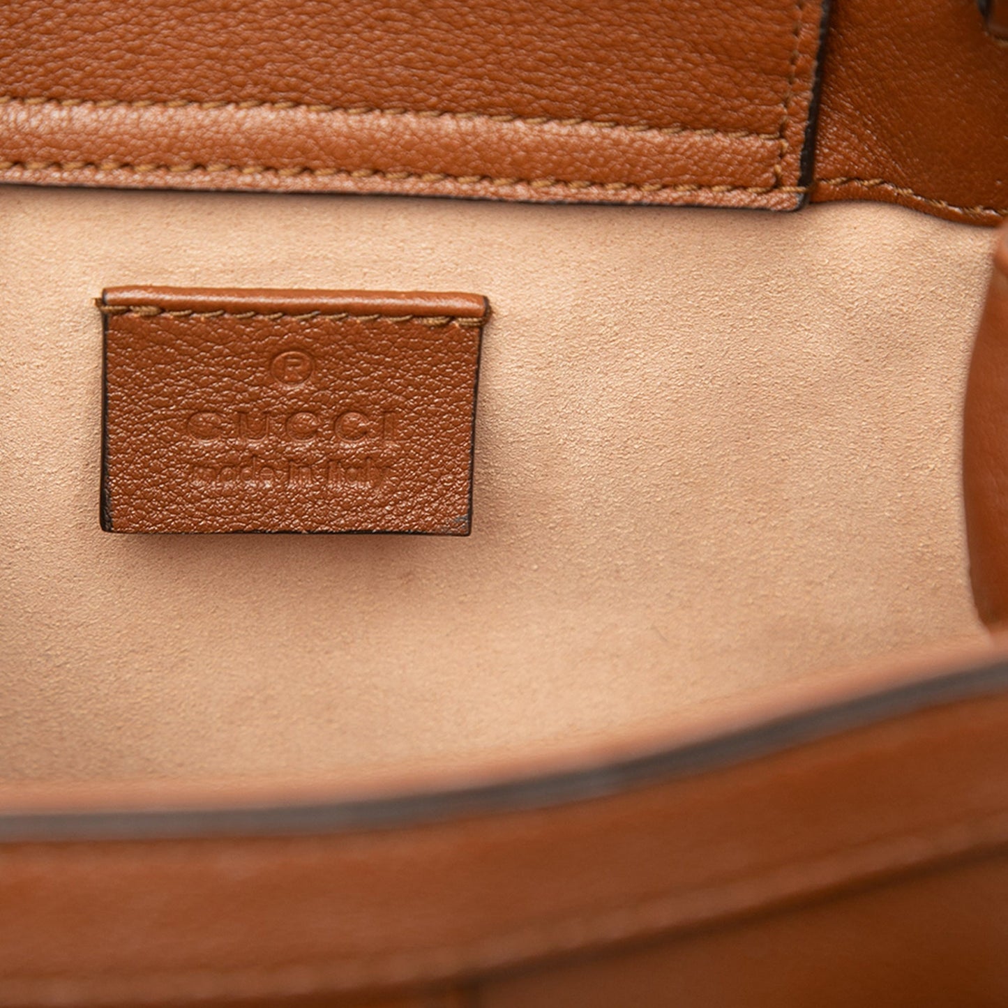 Gucci Mini Calfskin Bamboo Diana Satchel