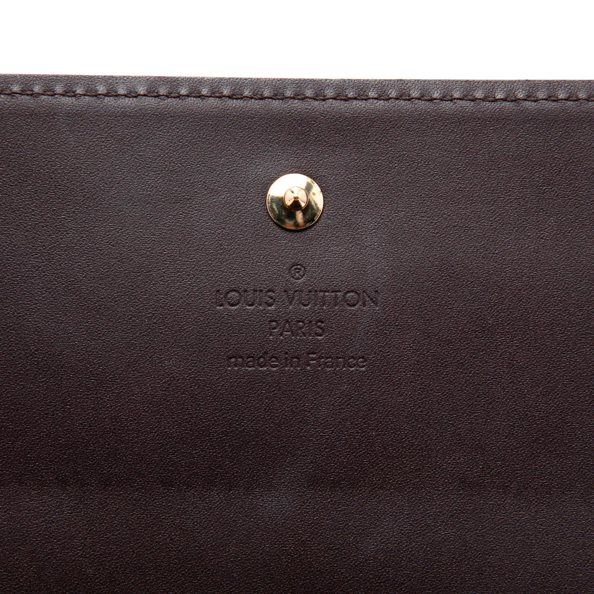 Louis Vuitton Monogram Vernis Portefeuille Sarah Chain Wallet