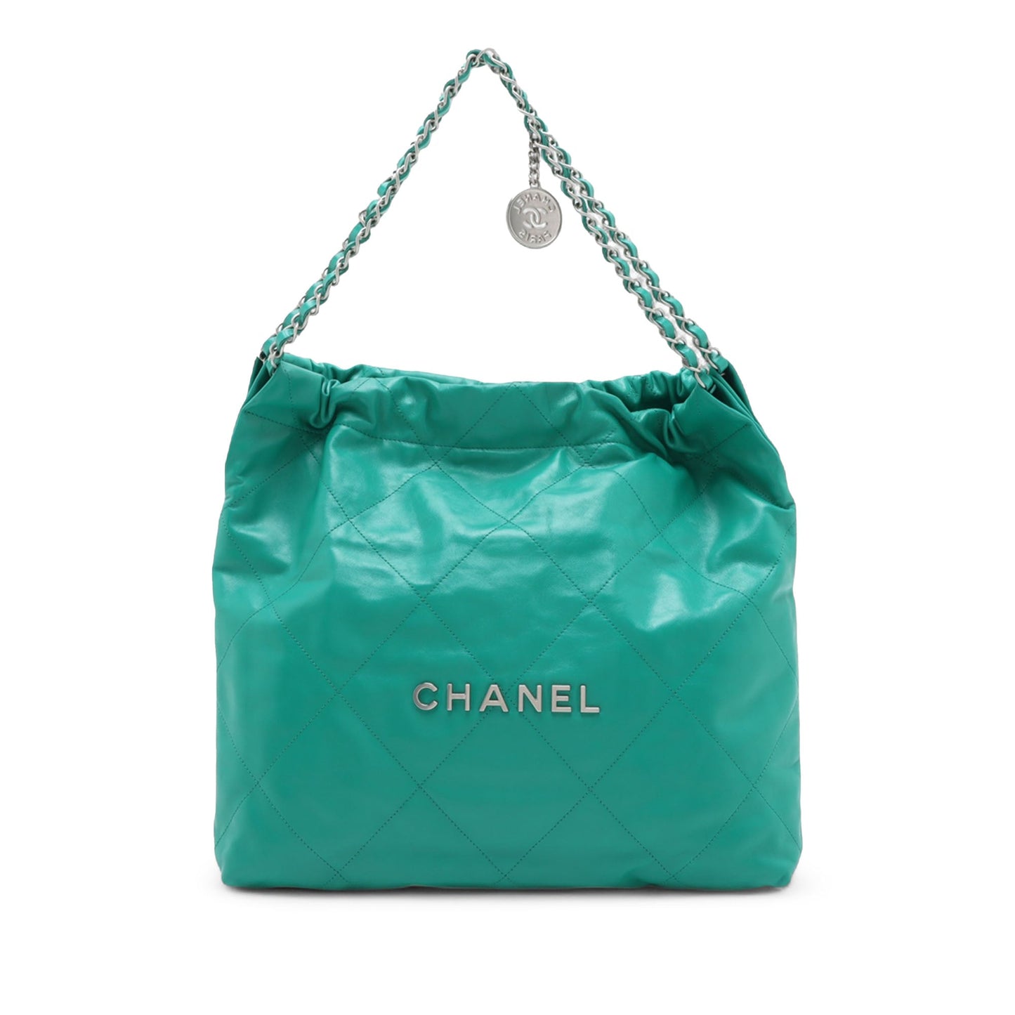 Chanel Medium Quilted Shiny Calfskin 22 Handbag