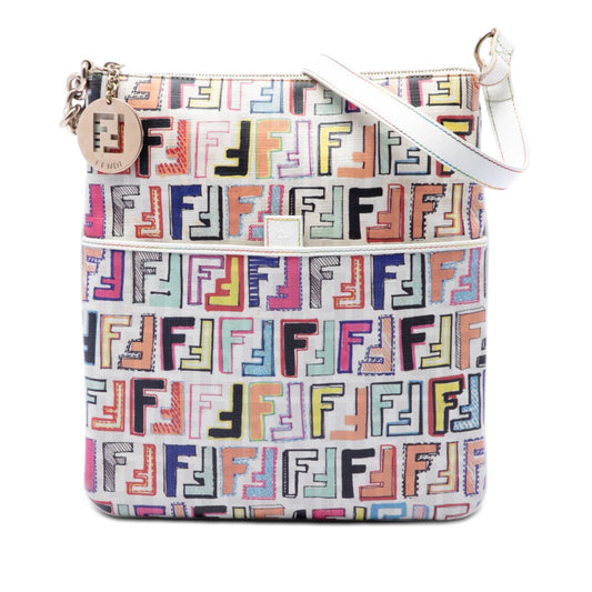 Fendi Multicolor Zucca Spalmati Forever Crossbody