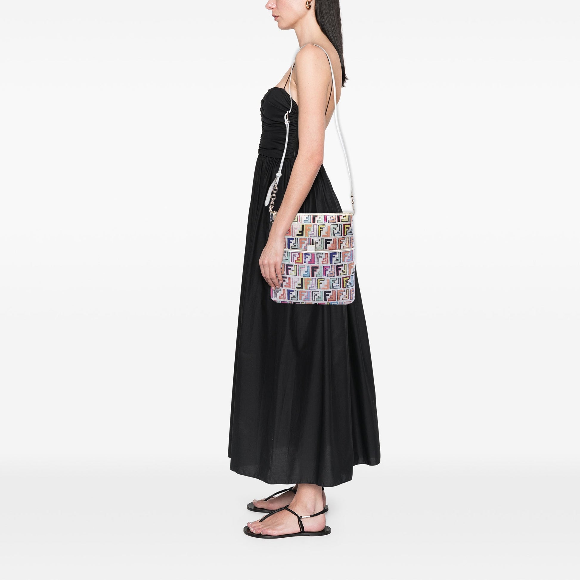 Fendi Multicolor Zucca Spalmati Forever Crossbody