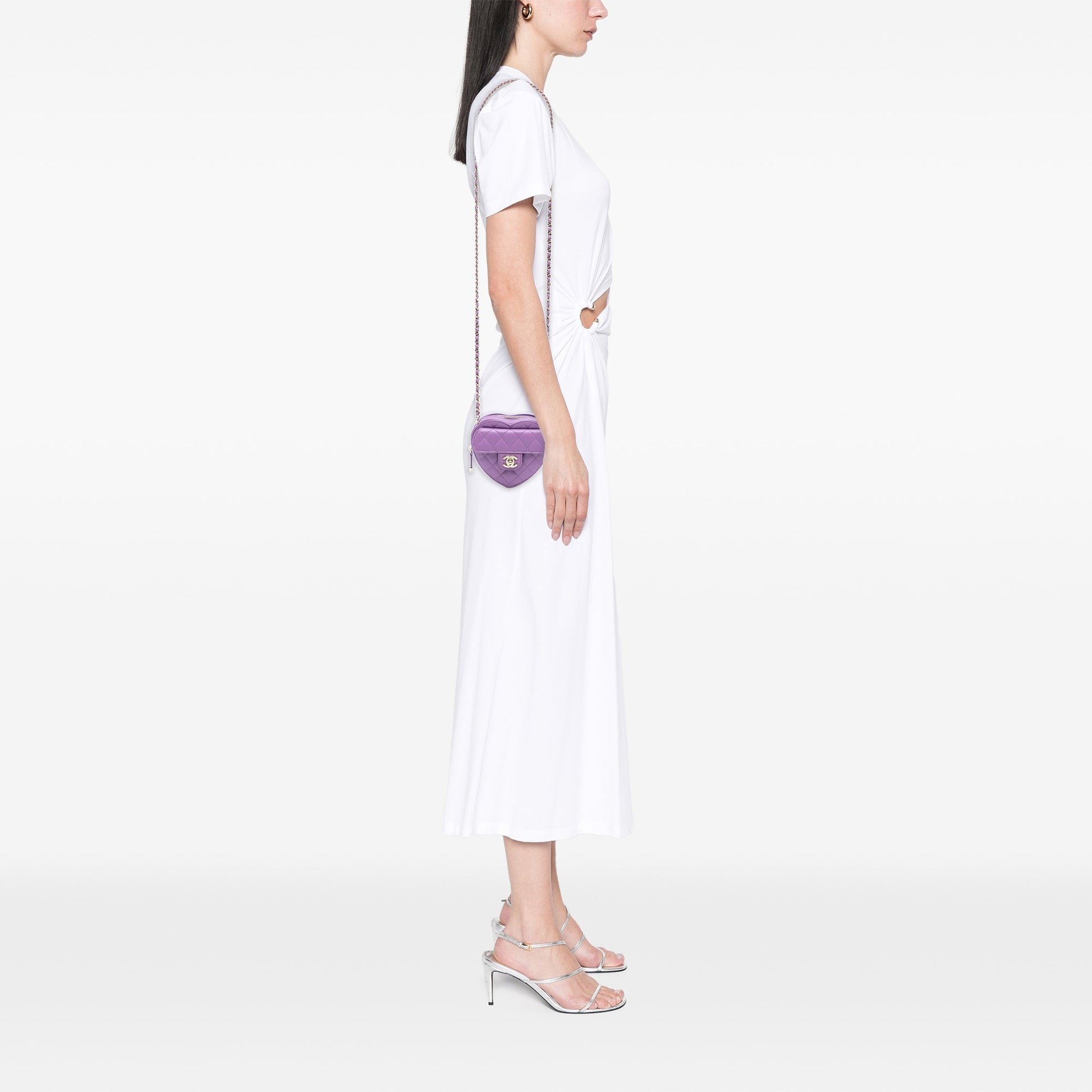 Chanel Mini Lambskin CC in Love Heart Crossbody