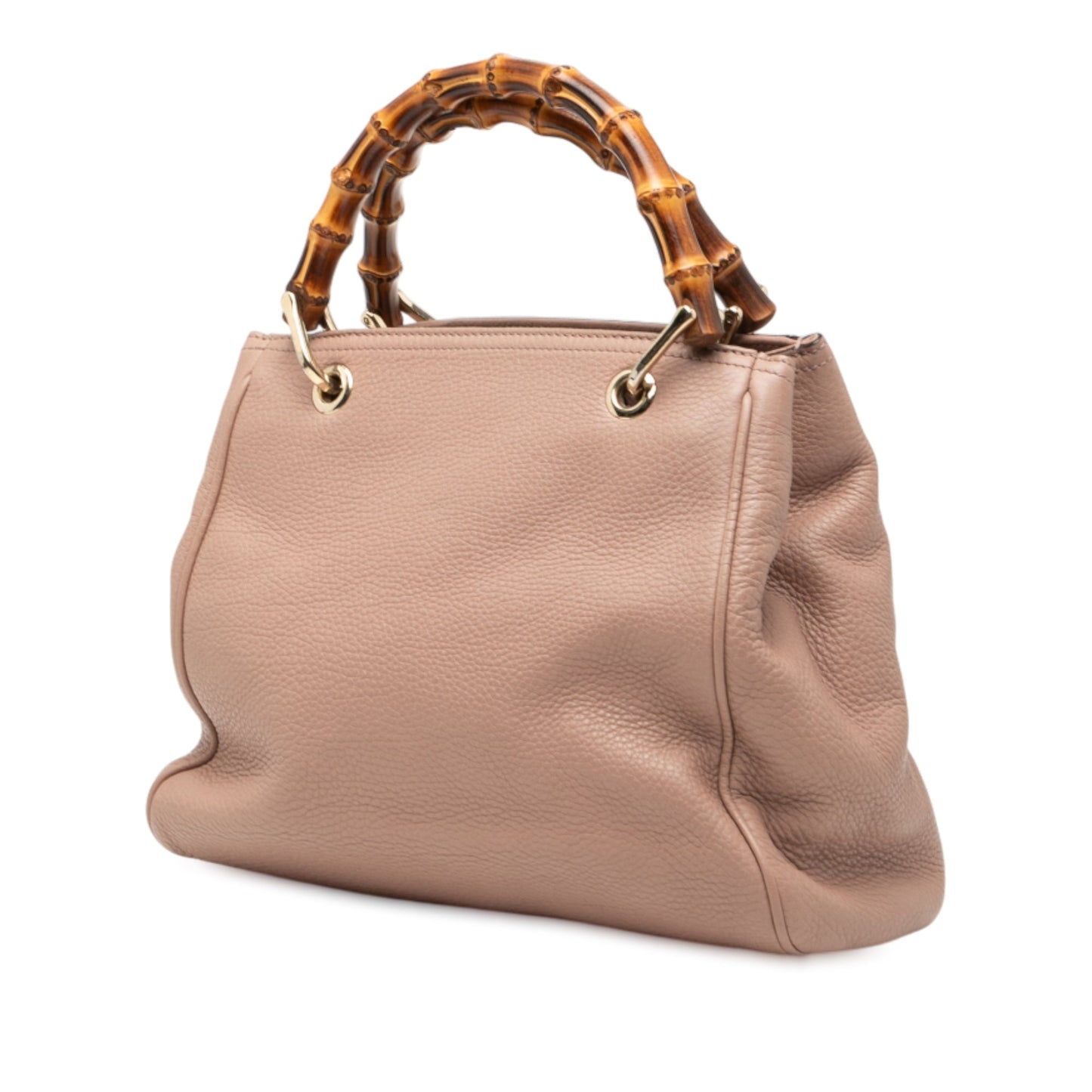 Gucci Small Calfskin Bamboo Shopper Satchel