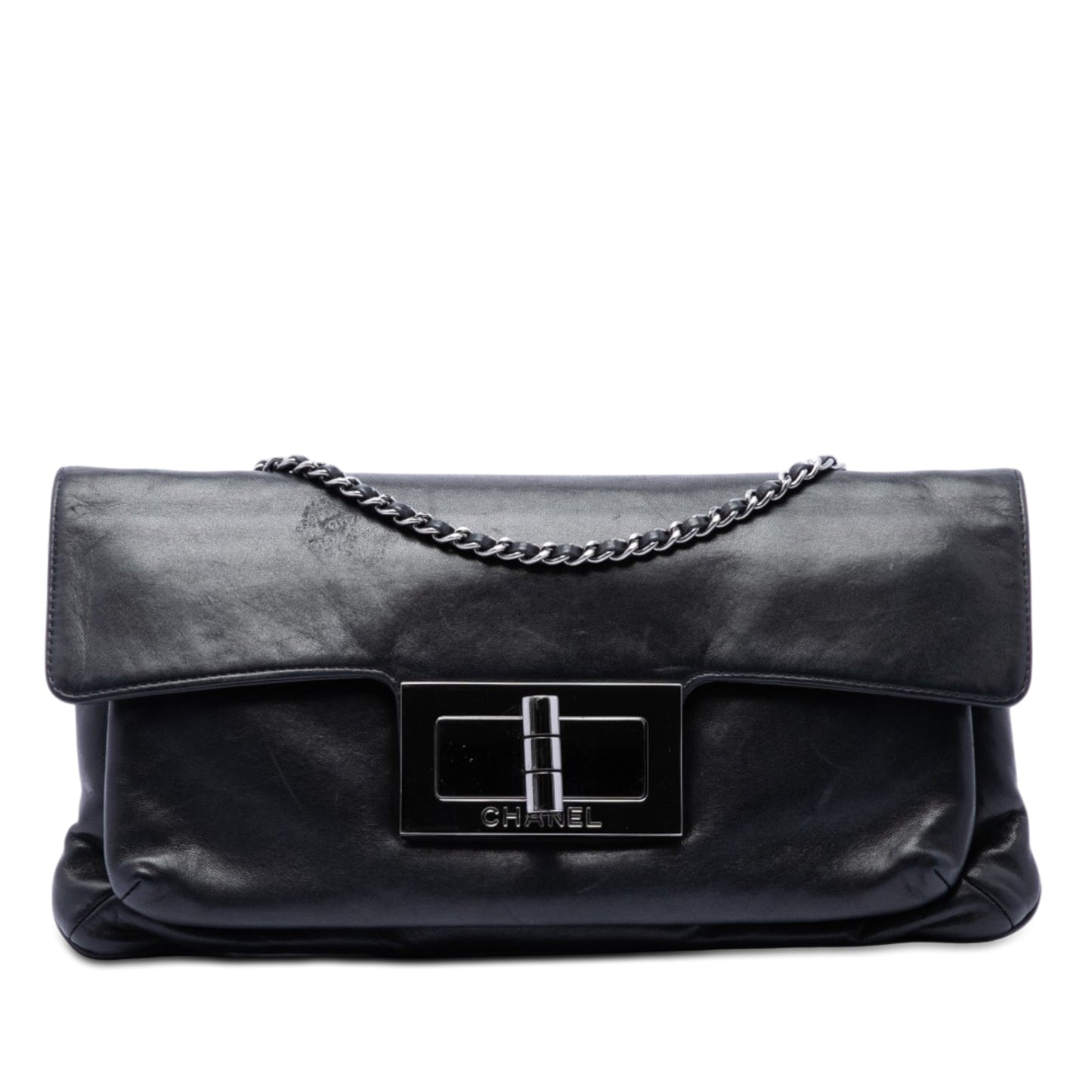 Chanel Lambskin Giant Mademoiselle Turnlock Flap