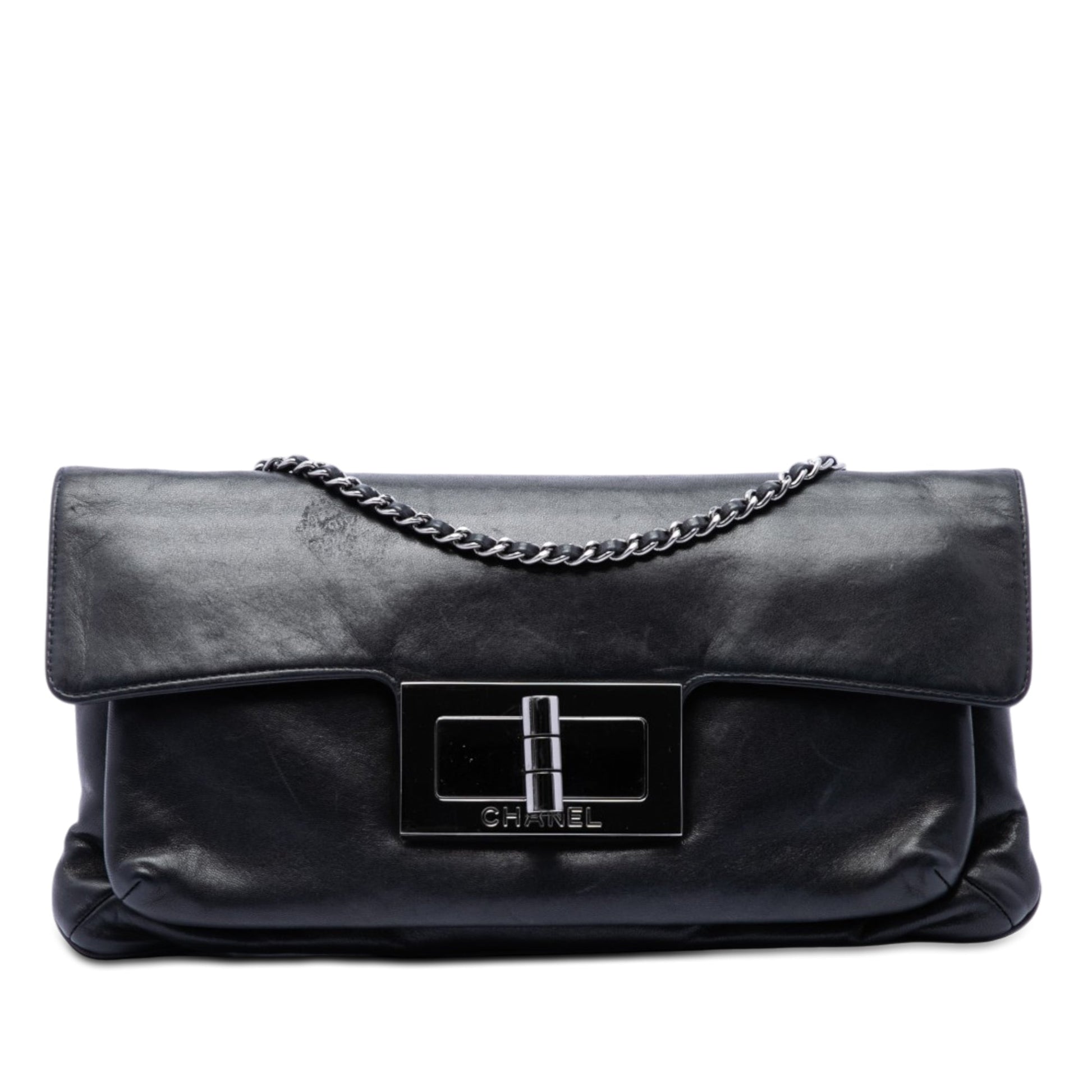 Chanel Lambskin Giant Mademoiselle Turnlock Flap