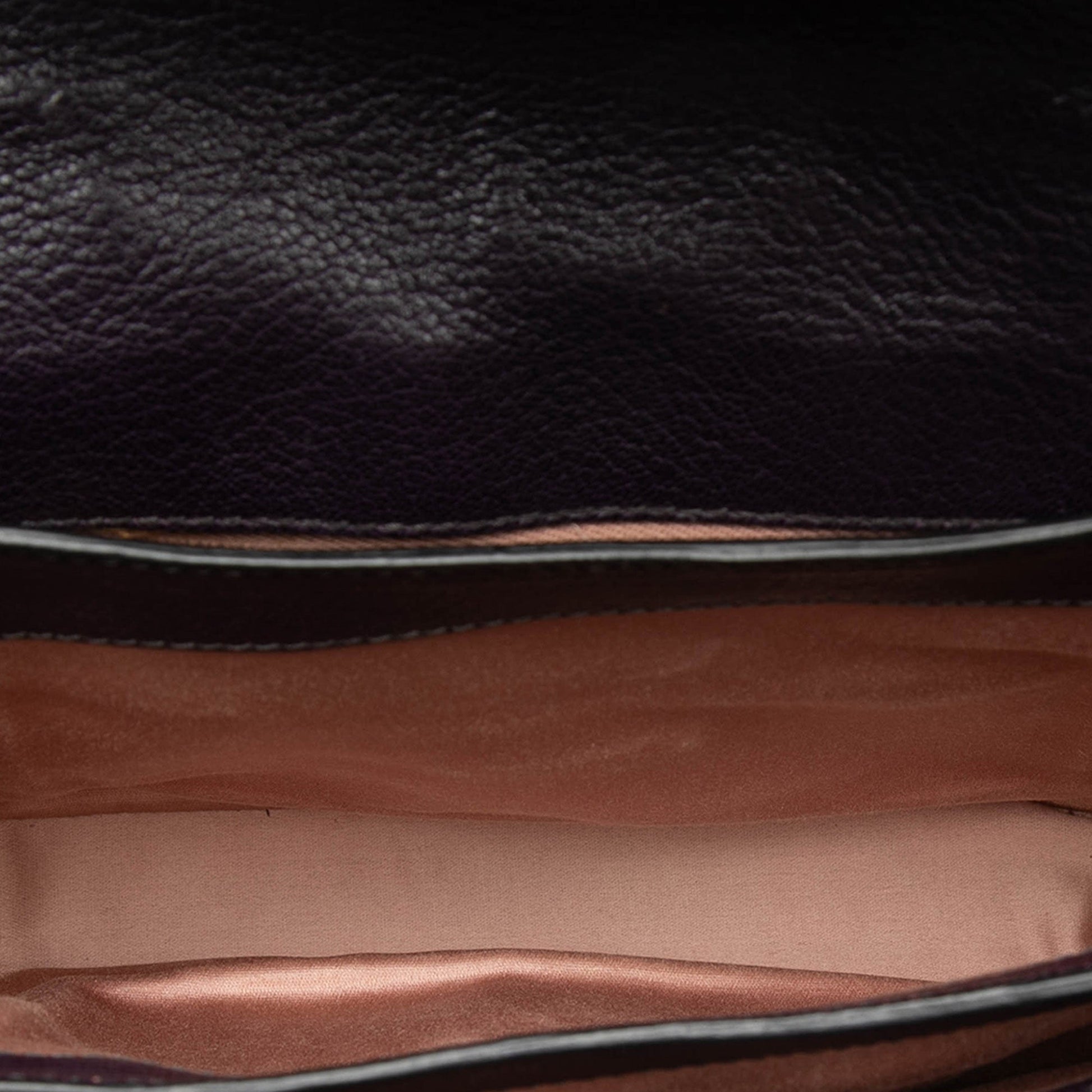 Miu Miu Bicolor Goatskin Madras Top Handle Satchel