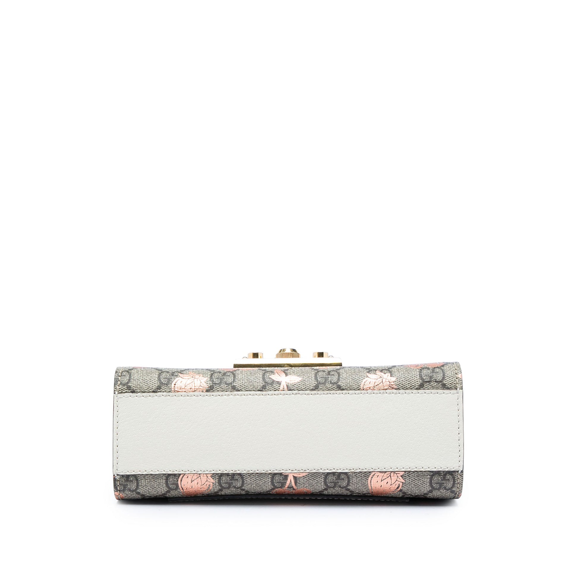 Gucci Small GG Supreme Berry Padlock Crossbody