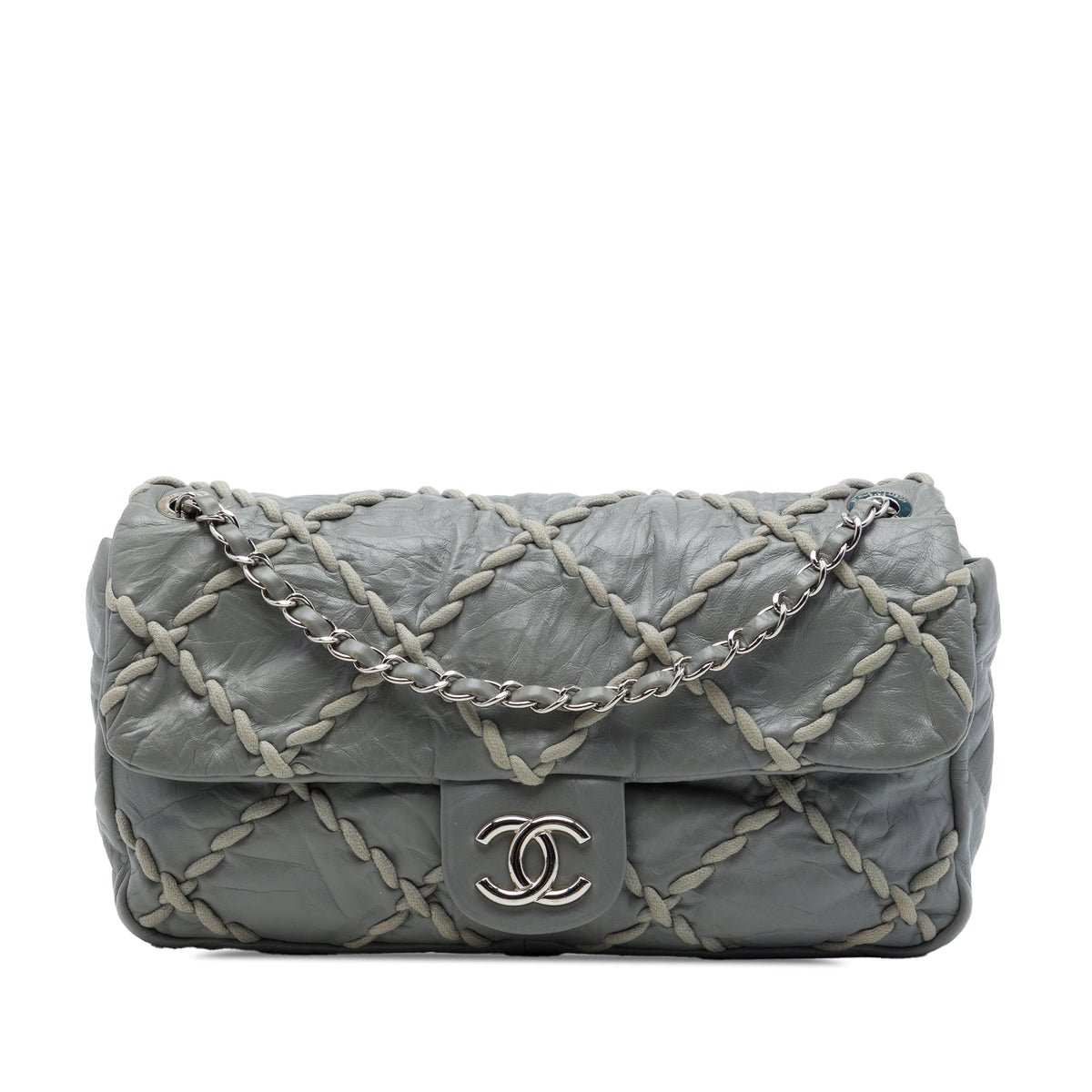 Chanel Medium Quilted Crinkled Calfskin Ultra Stitch Flap