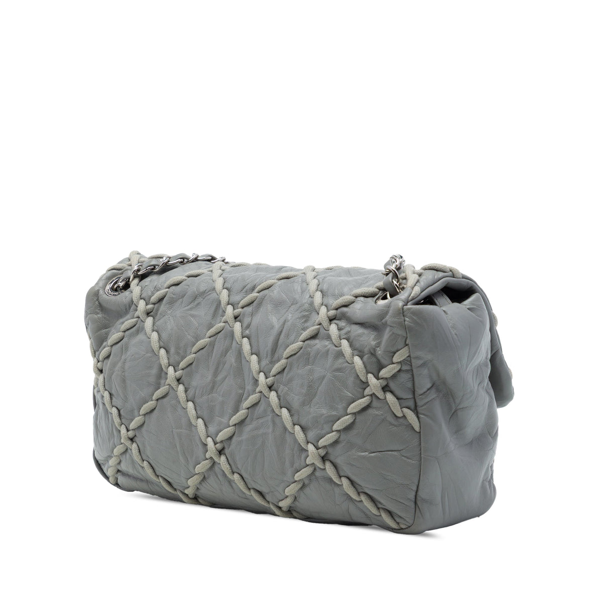 Chanel Medium Quilted Crinkled Calfskin Ultra Stitch Flap