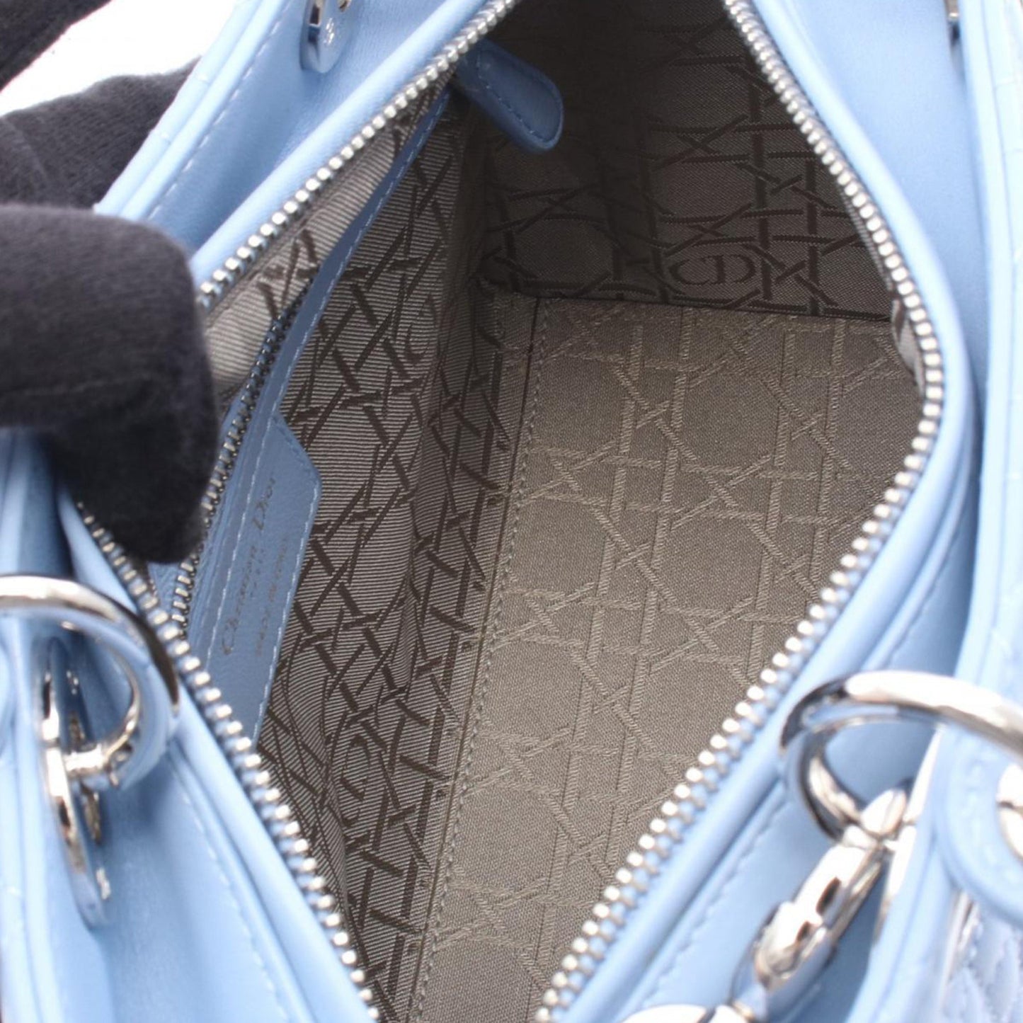 Dior Medium Lambskin Cannage Lady Dior