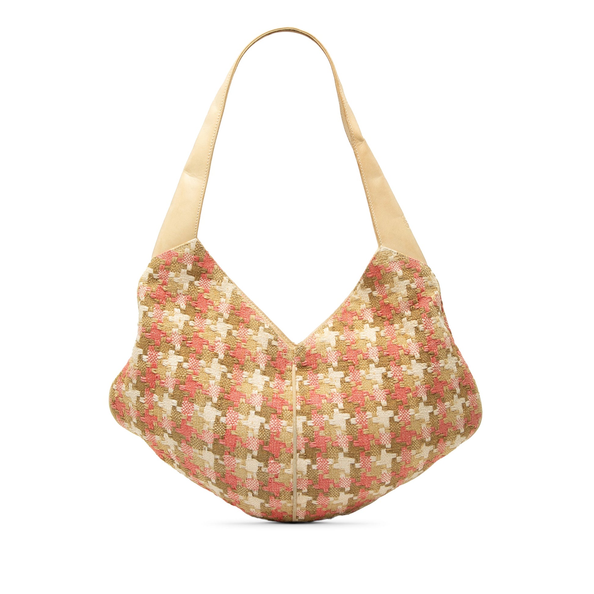 LOEWE Tweed Houndstooth Hobo