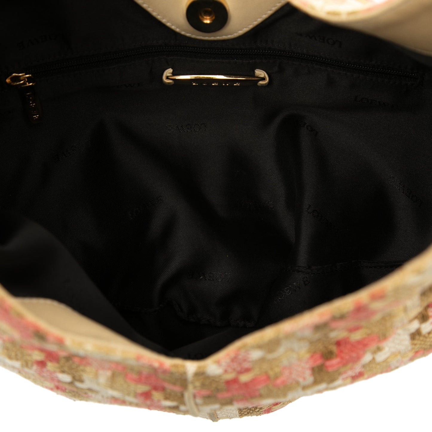 LOEWE Tweed Houndstooth Hobo