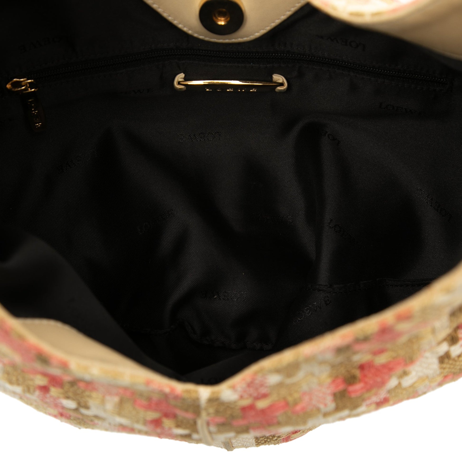LOEWE Tweed Houndstooth Hobo