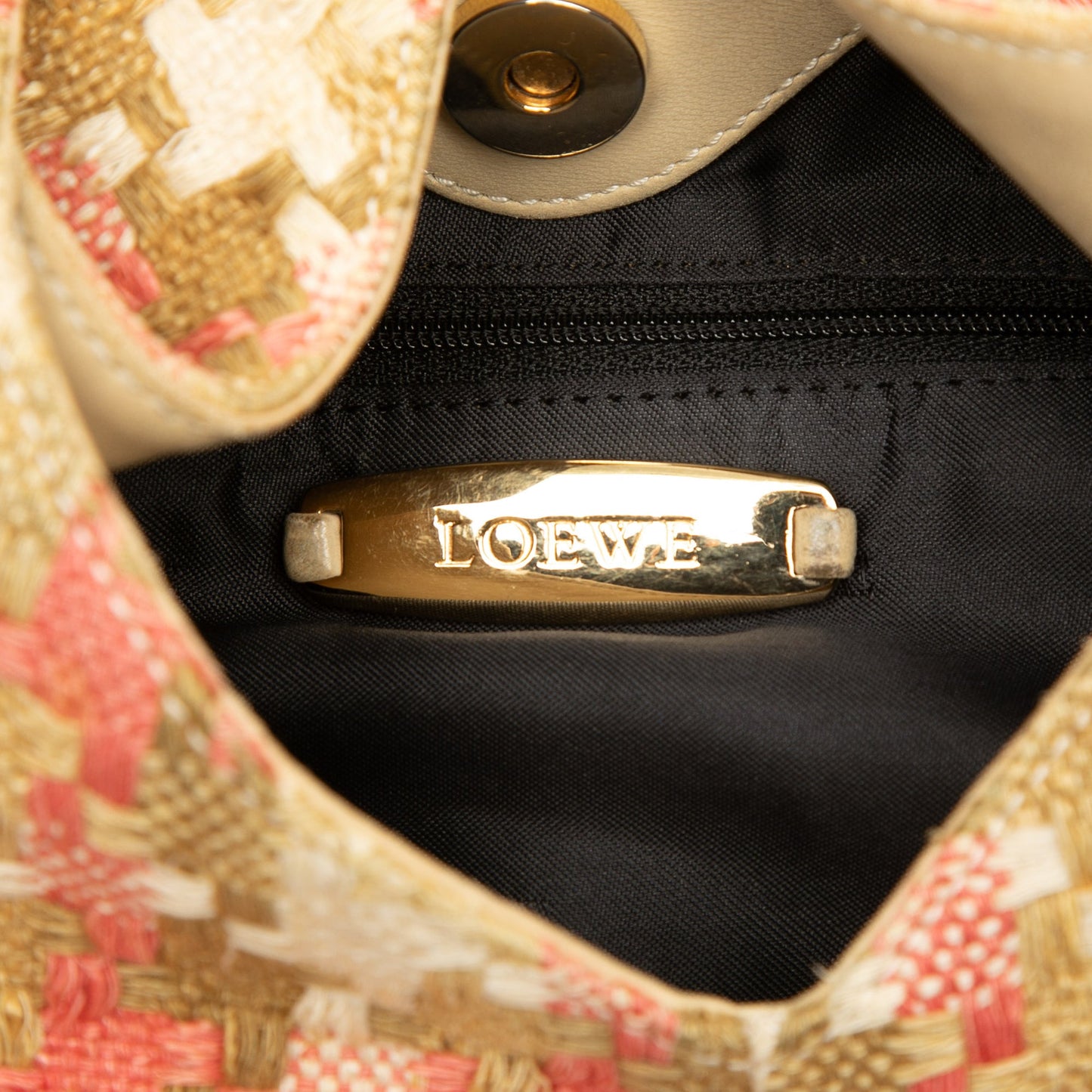 LOEWE Tweed Houndstooth Hobo