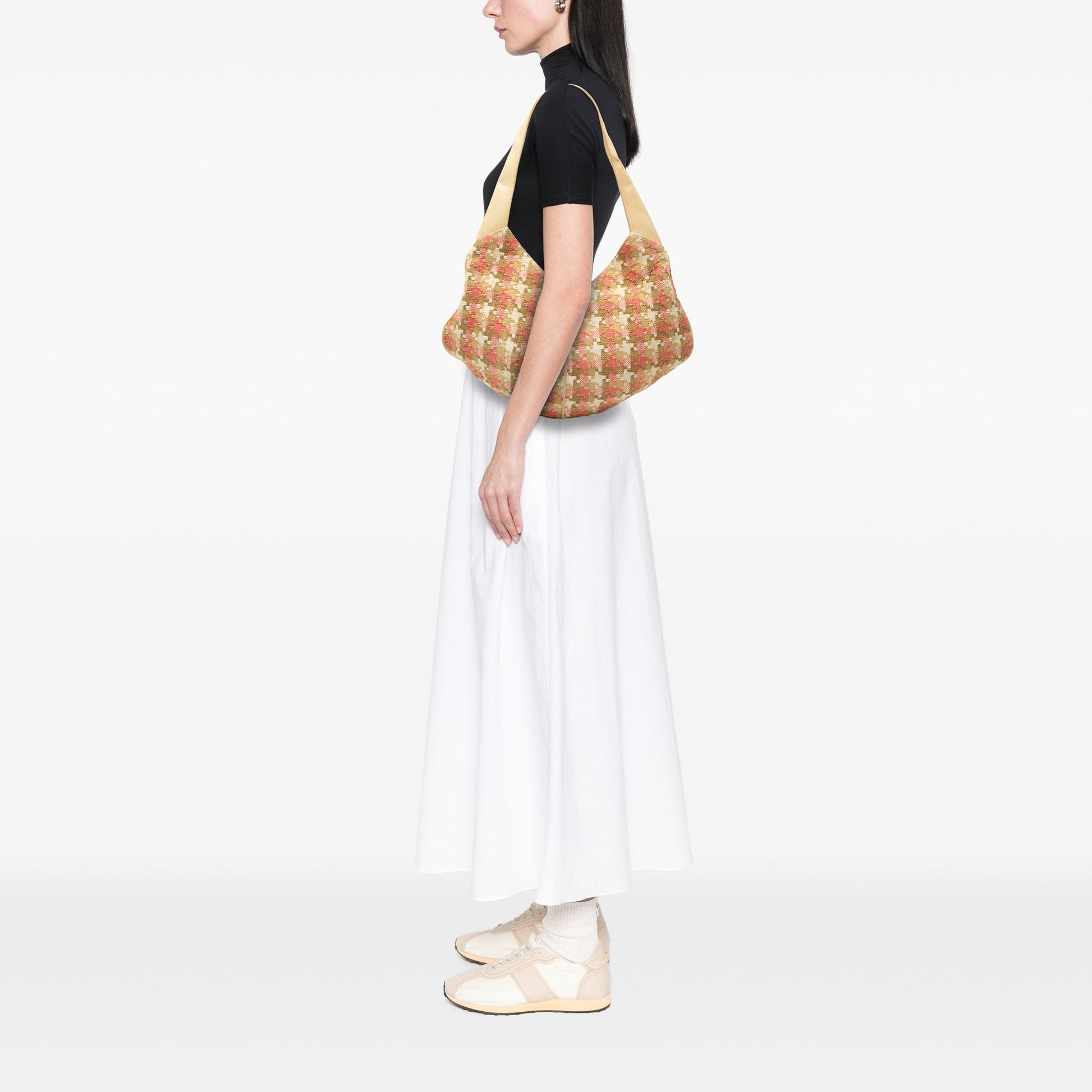 LOEWE Tweed Houndstooth Hobo