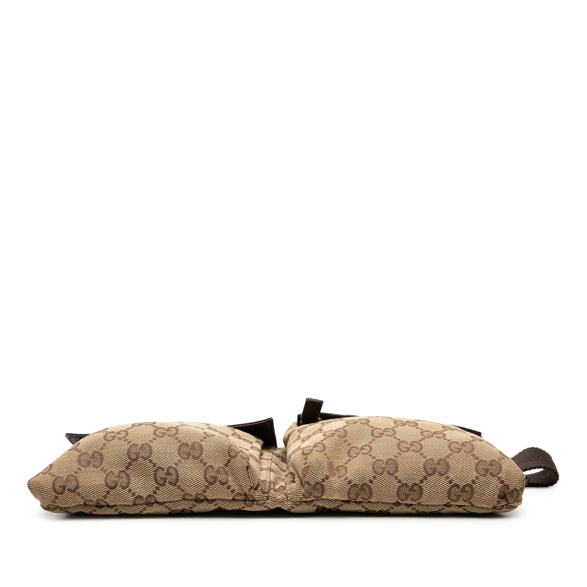 Gucci GG Canvas Double Pocket Belt Bag