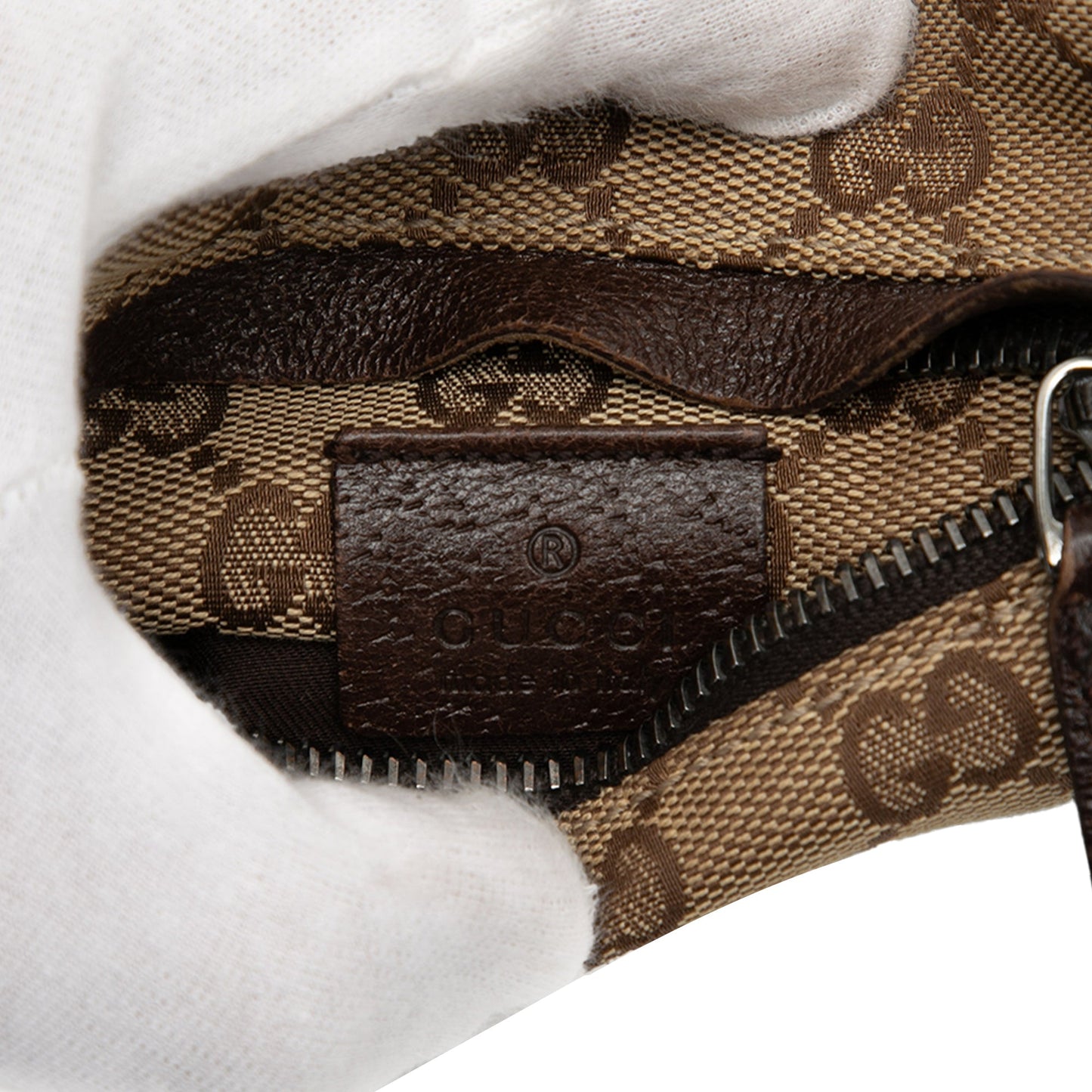 Gucci GG Canvas Double Pocket Belt Bag