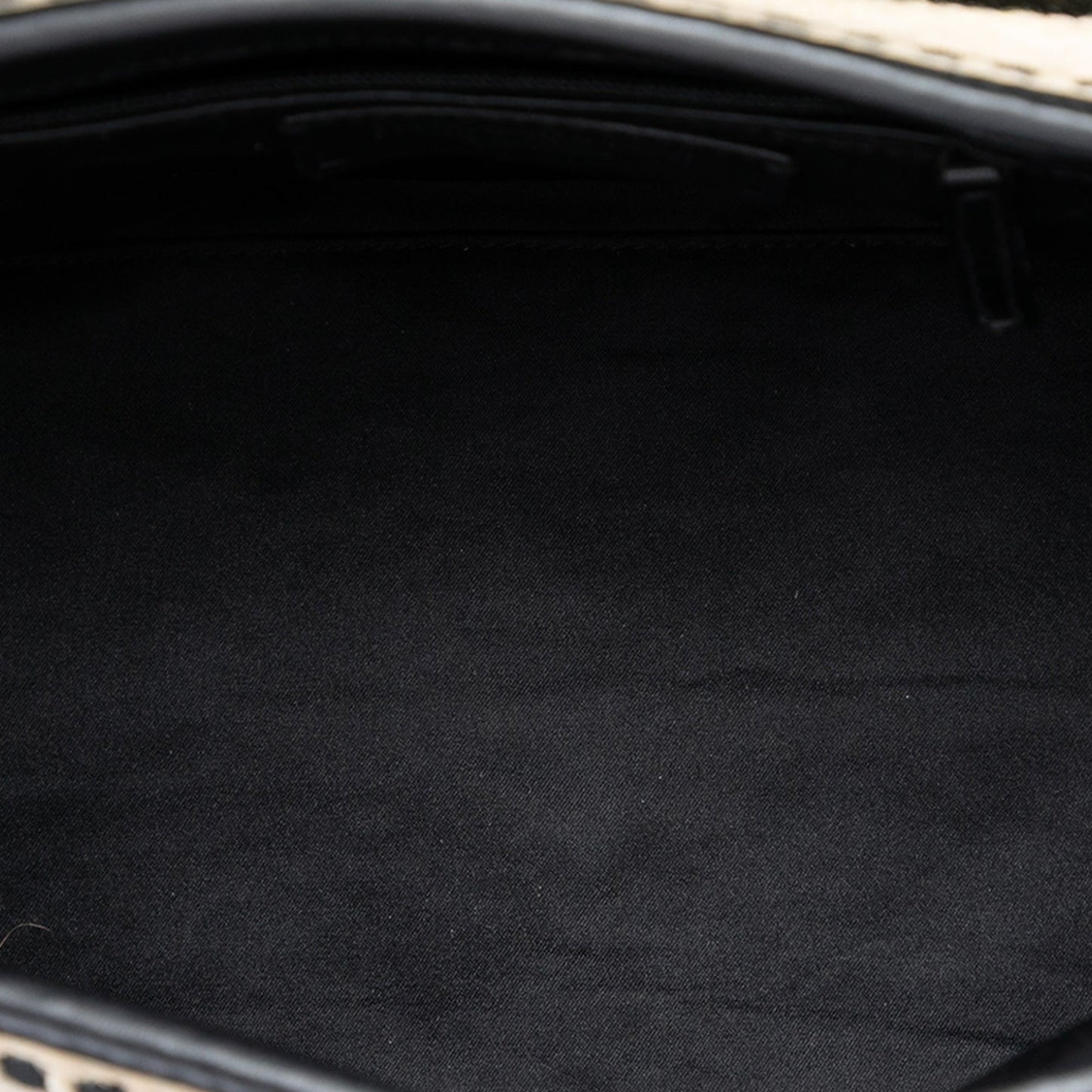 Saint Laurent Woven Raffia and Leather Maia Padlock Handbag