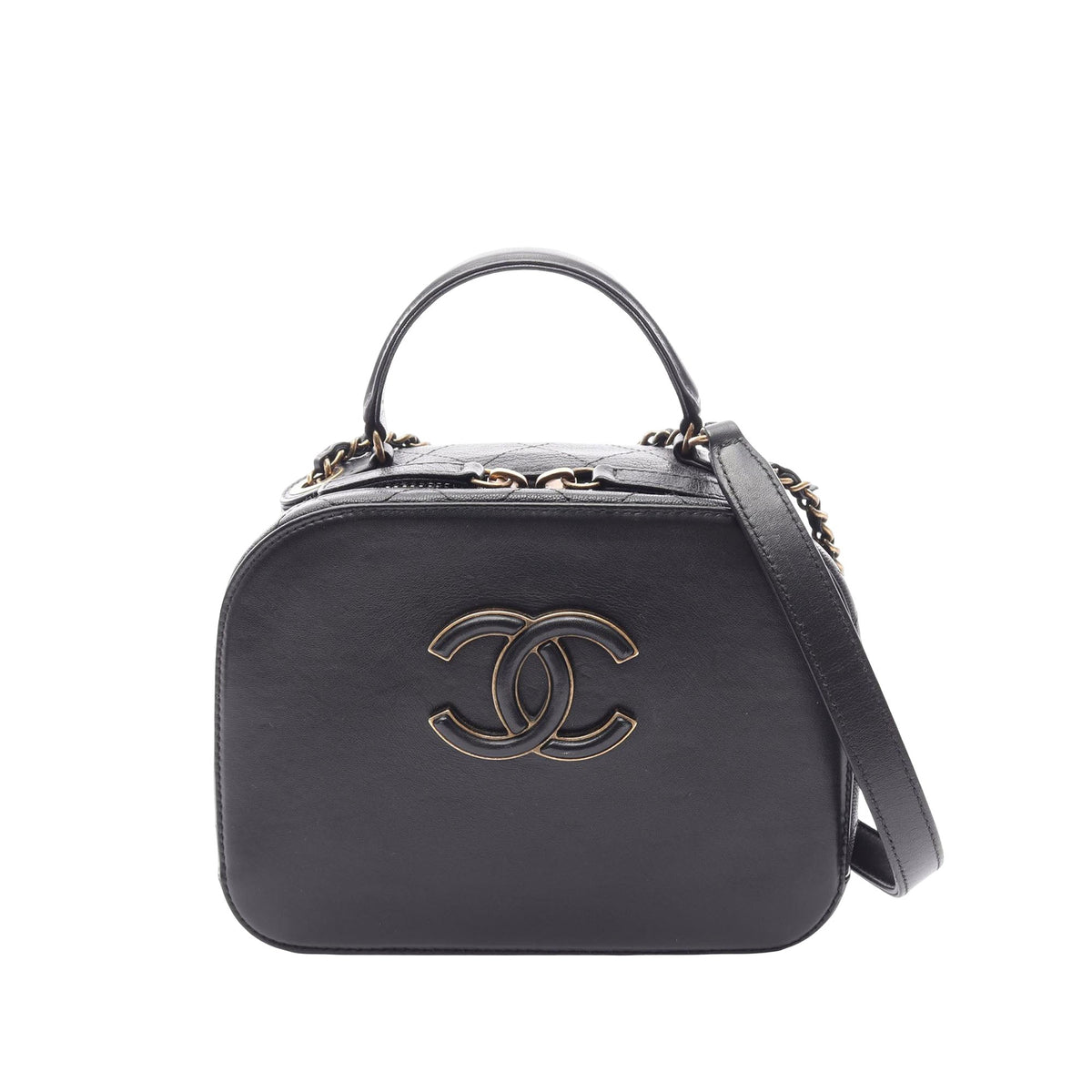 Chanel CC Quilted Calfskin Vanity Case